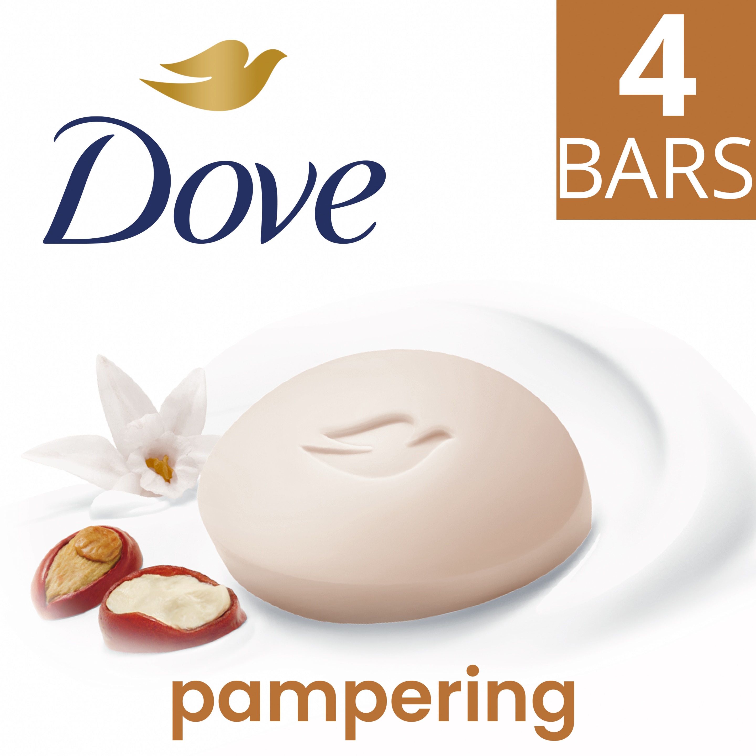 Dove  Pain de Toilette Beurre de Karité 4x90g
