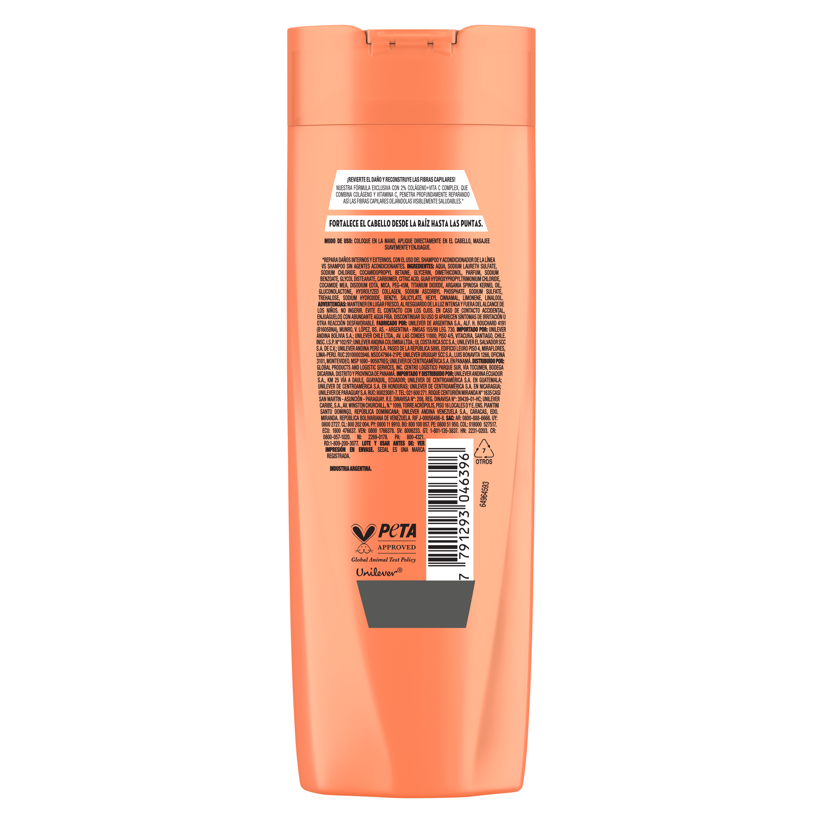 Sedal Colágeno + Vitamina C Shampoo