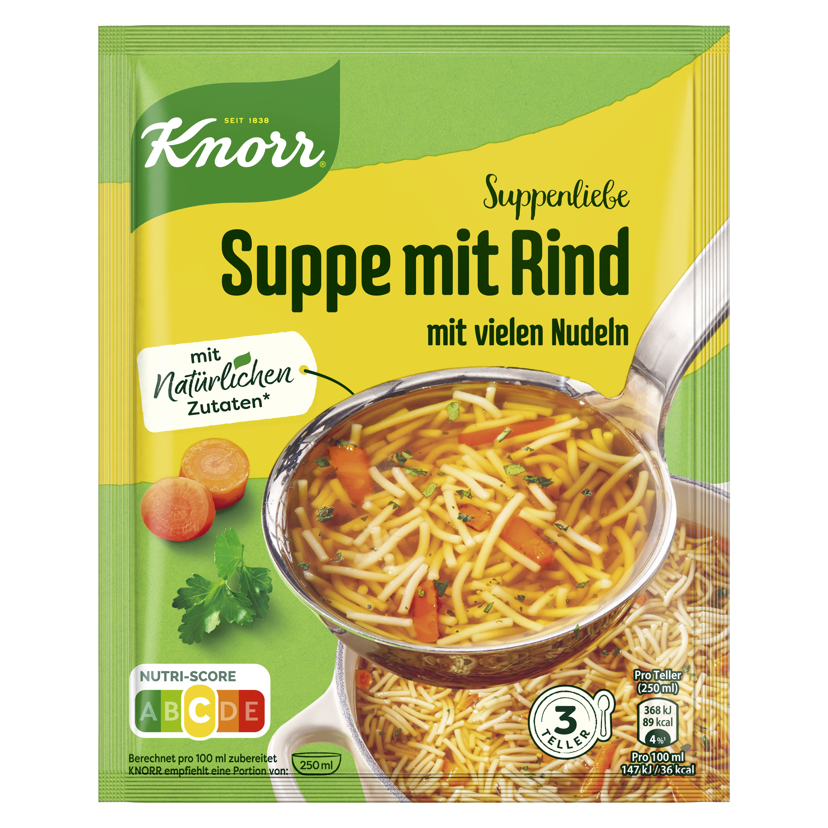Knorr Suppenliebe Suppe mit Rind 750ml Beutel packshot