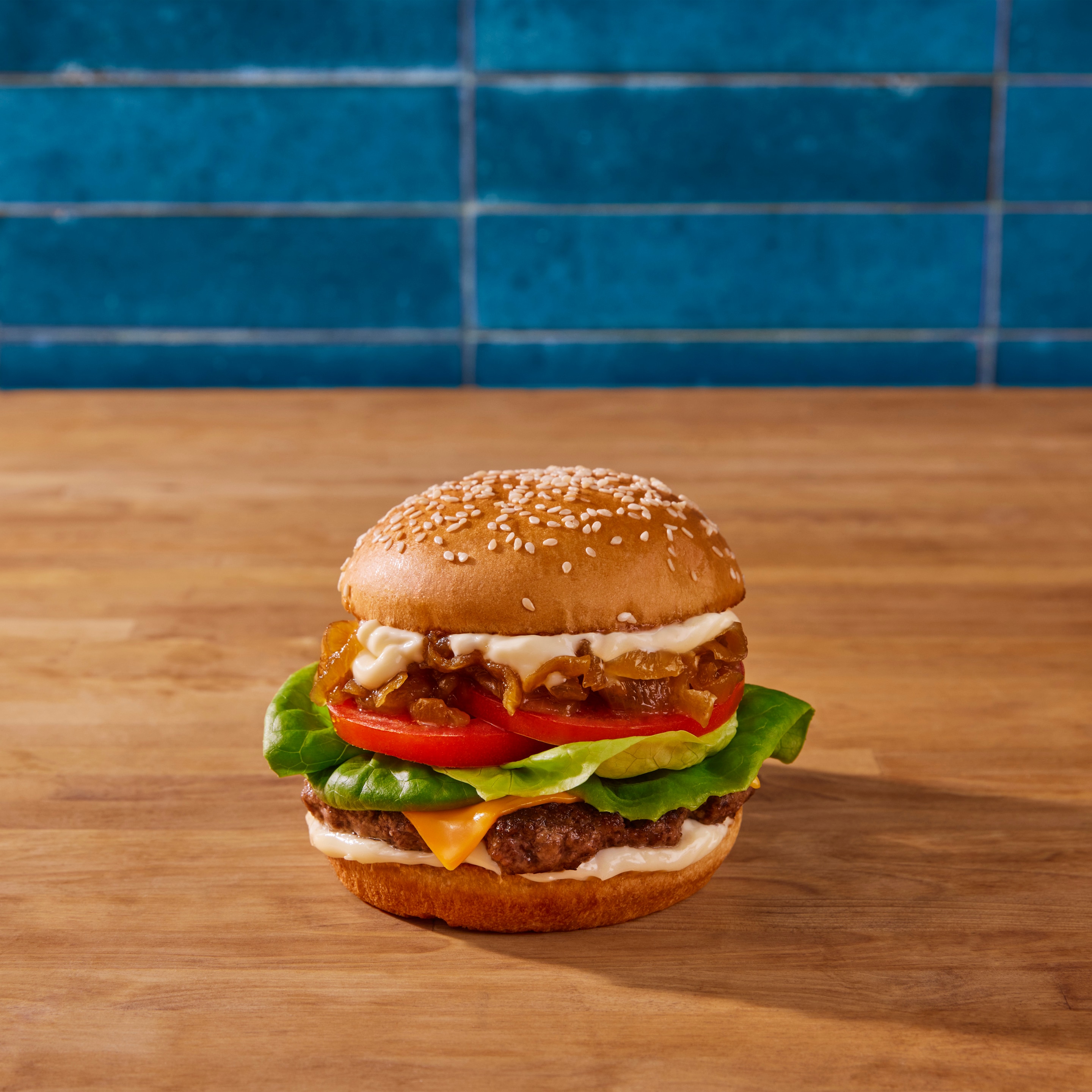 Mayoment Smashburger with Caramelized Onions 15 Mins  recipe