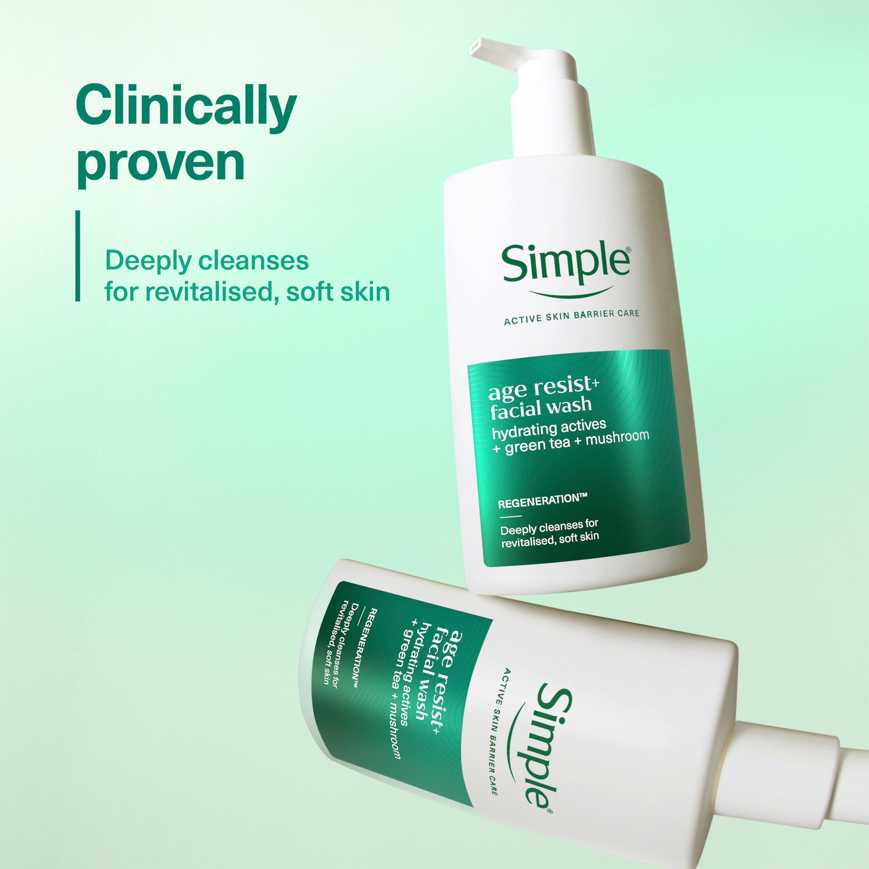 Simple facial cleanser