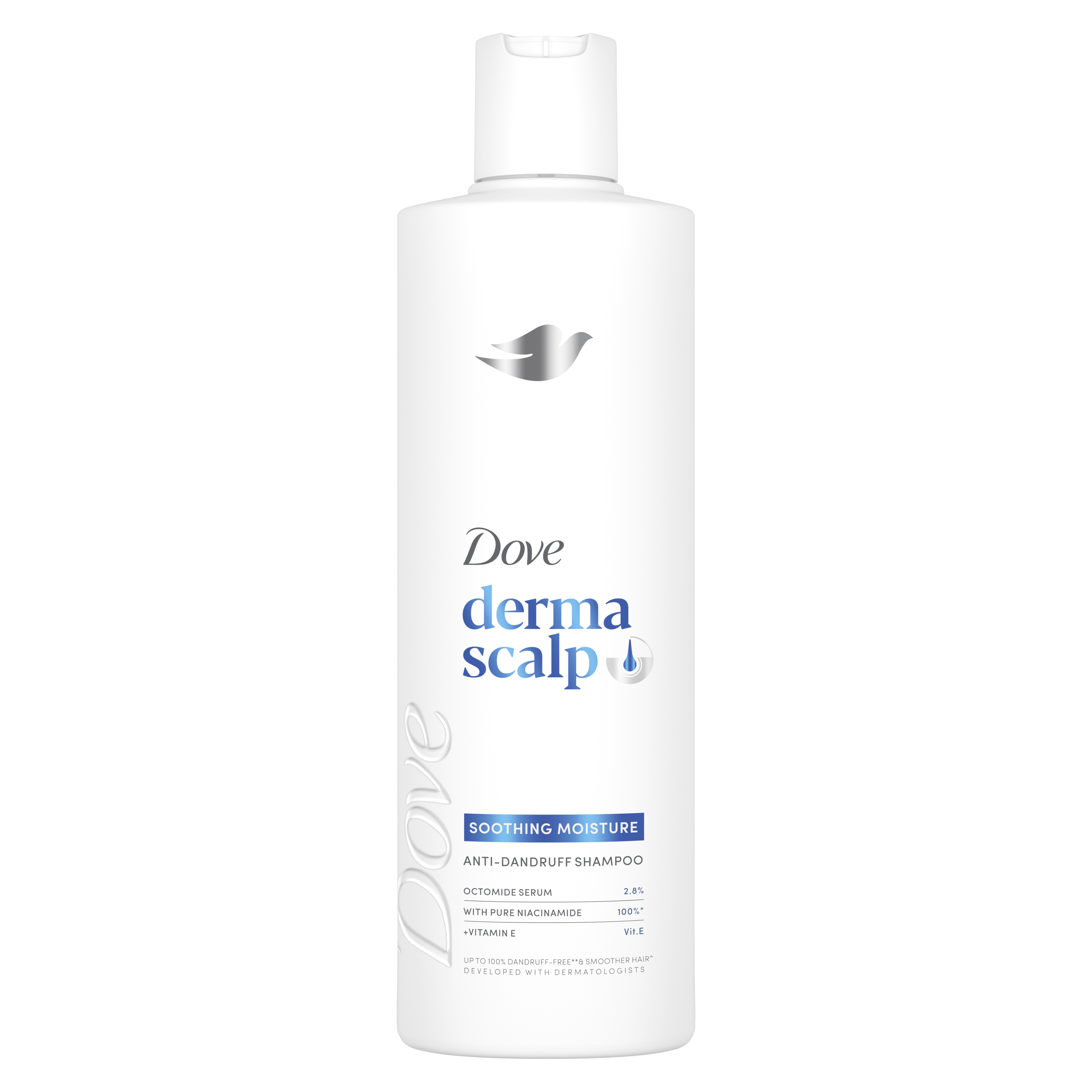 Dove Derma Scalp+ Anti-Dandruff Scalp Soothing Moisture Shampoo 300mL packshot