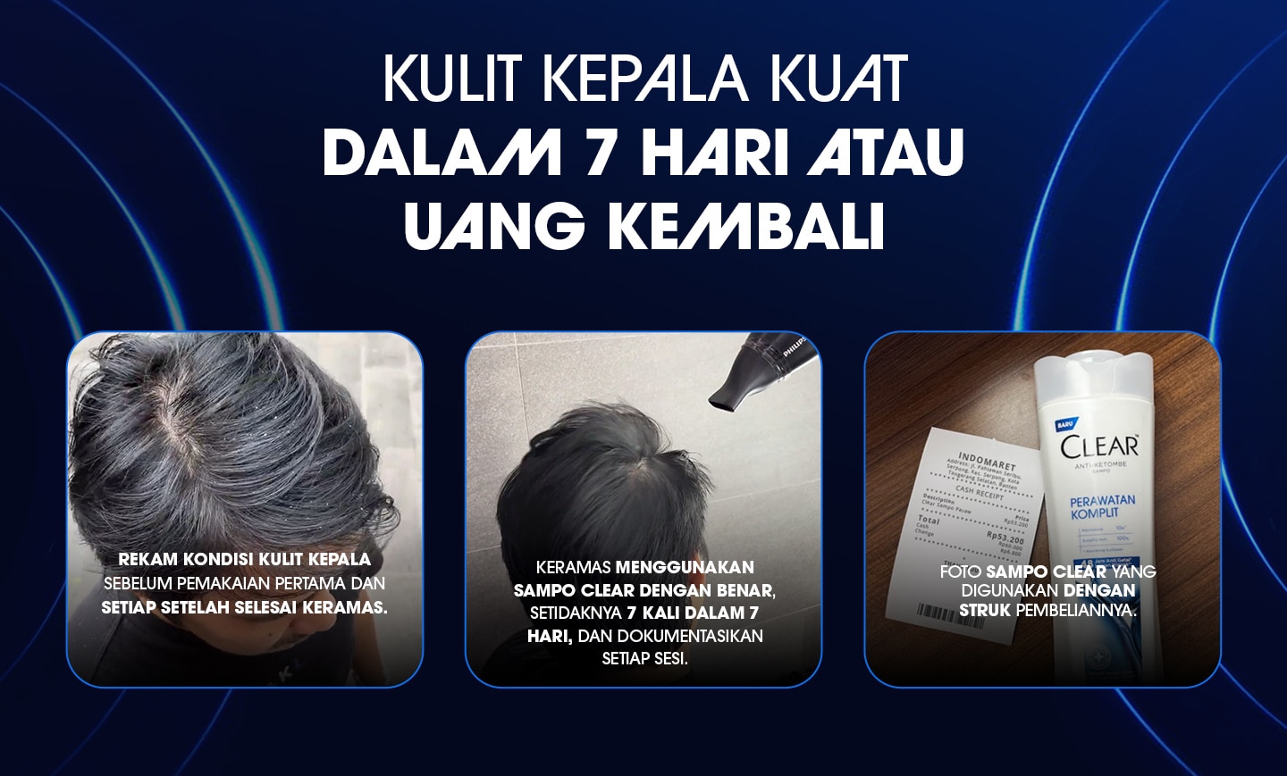 Keramas Pakai Clear
