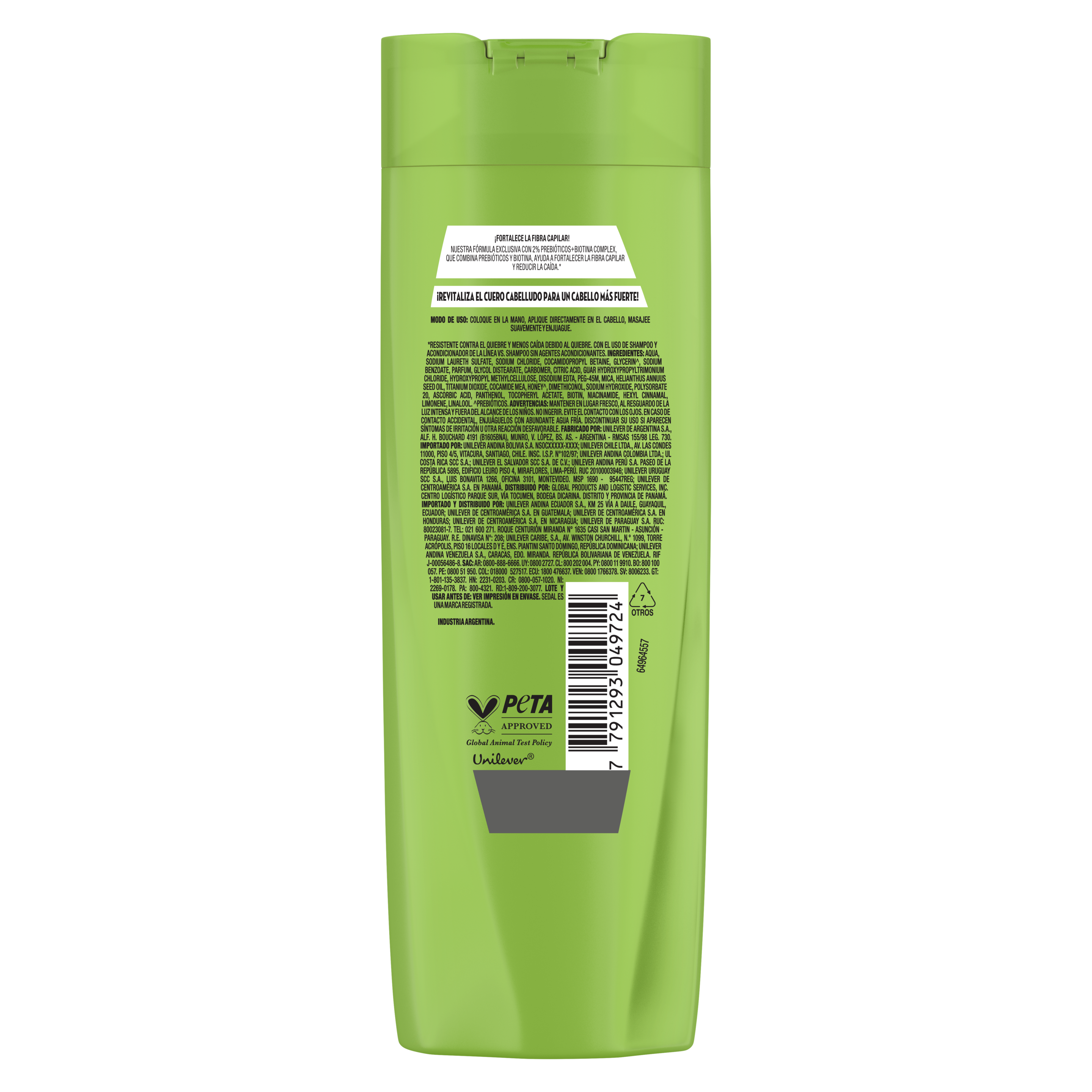 Sedal Prebióticos + Biotina Shampoo