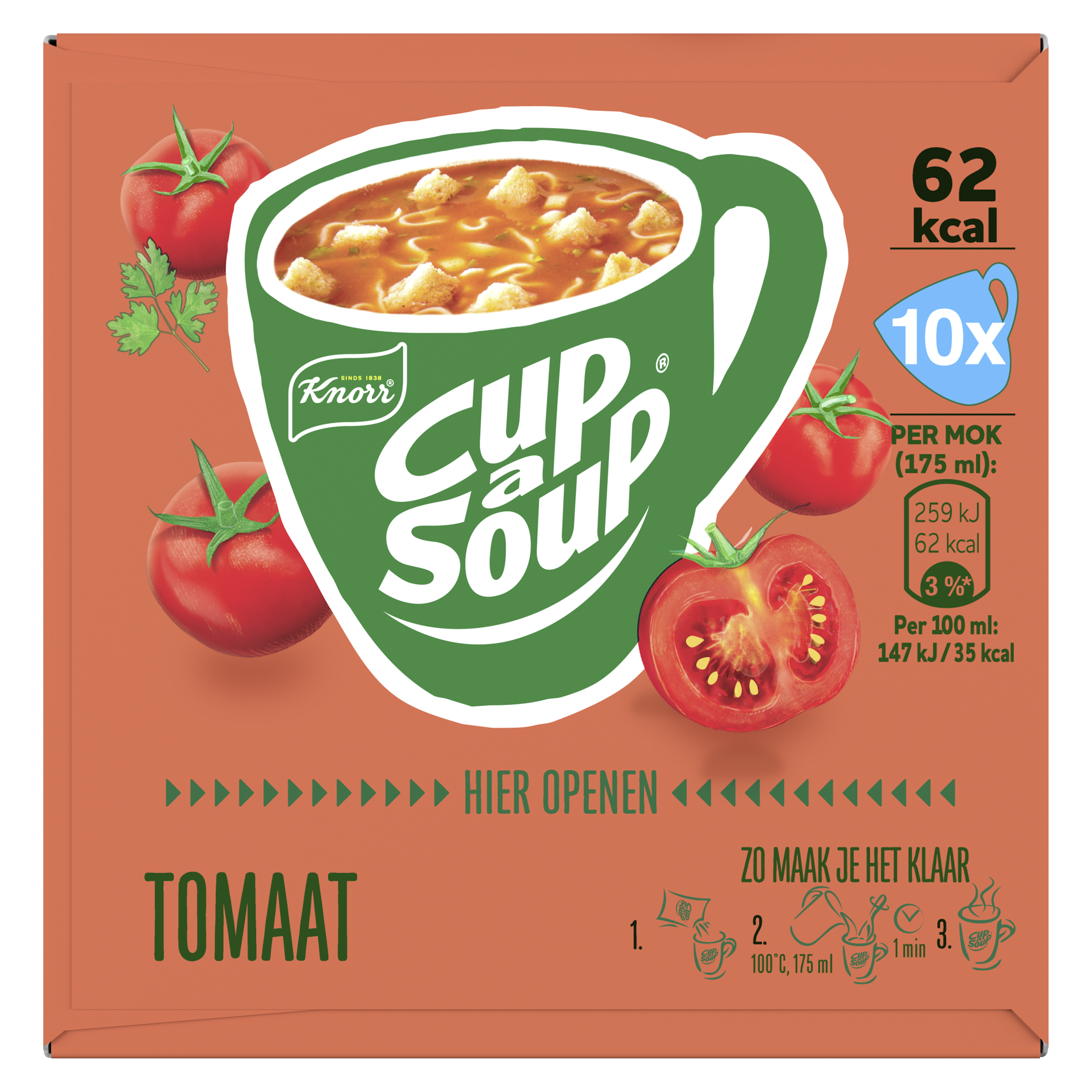 Knorr  Cup-a-Soup Tomaat 10 x 175 ml packshot