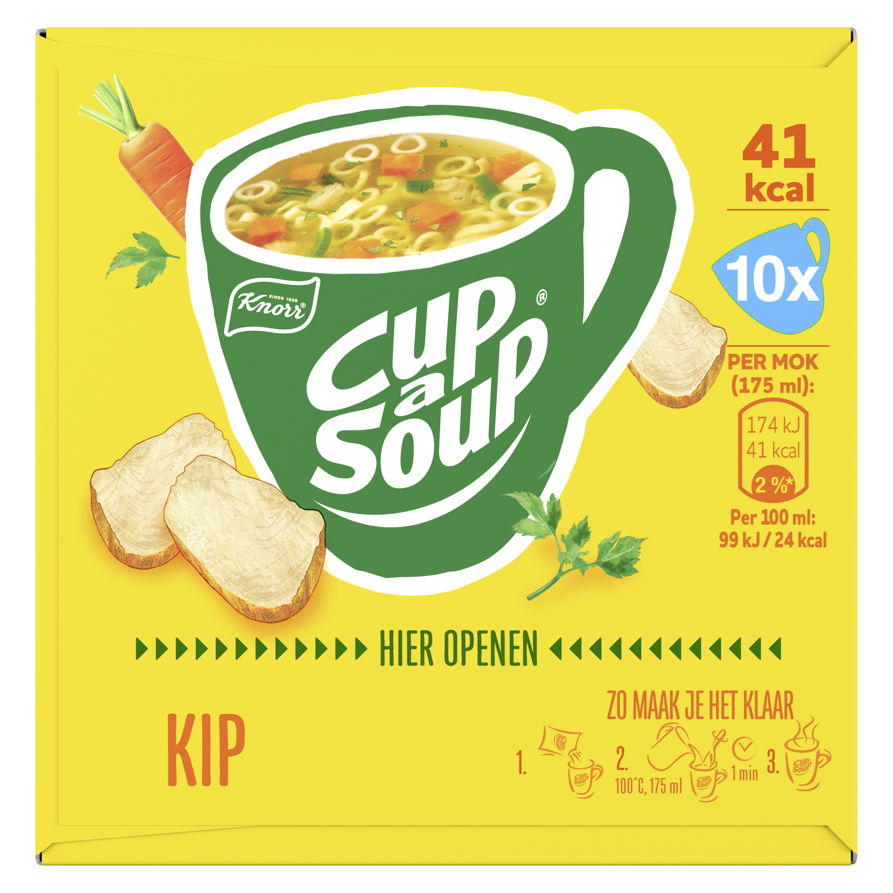 Knorr  Cup-a-Soup Kip 10 x 175 ml packshot