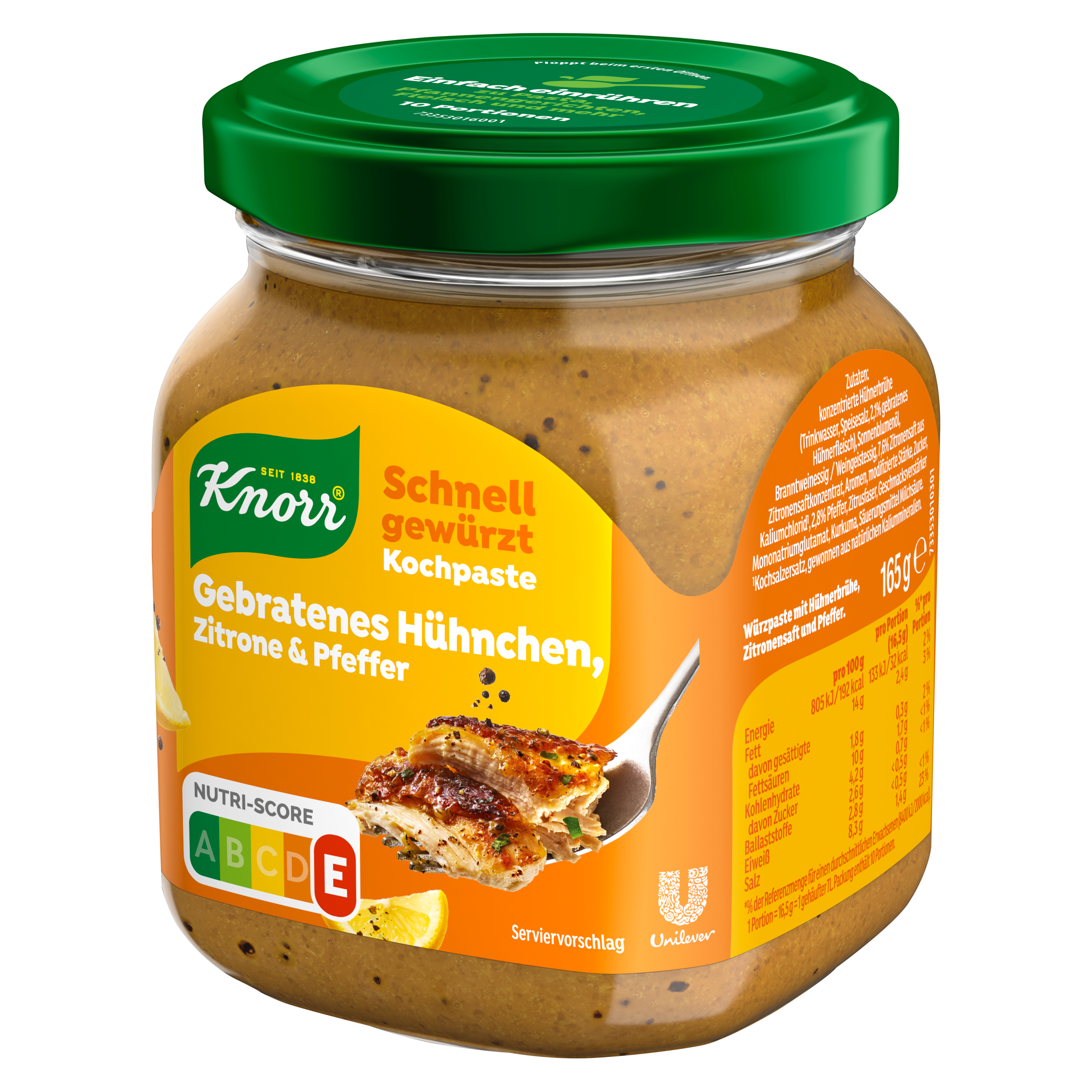 Knorr Kochpaste Hühnchen 165 g Glas