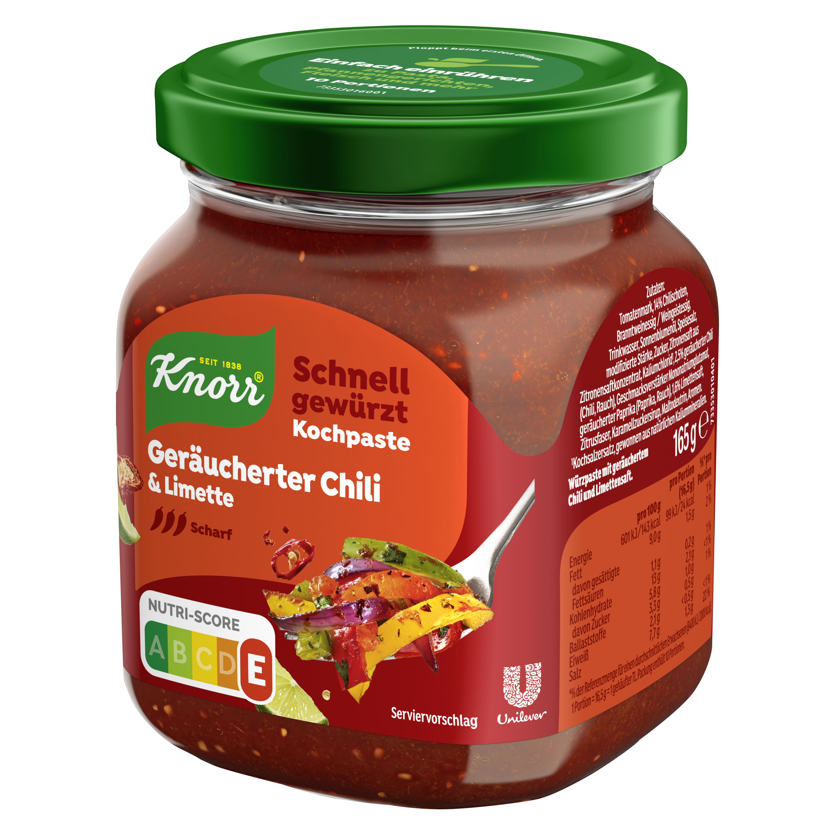 Knorr Kochpaste Feurig 165 g Glas