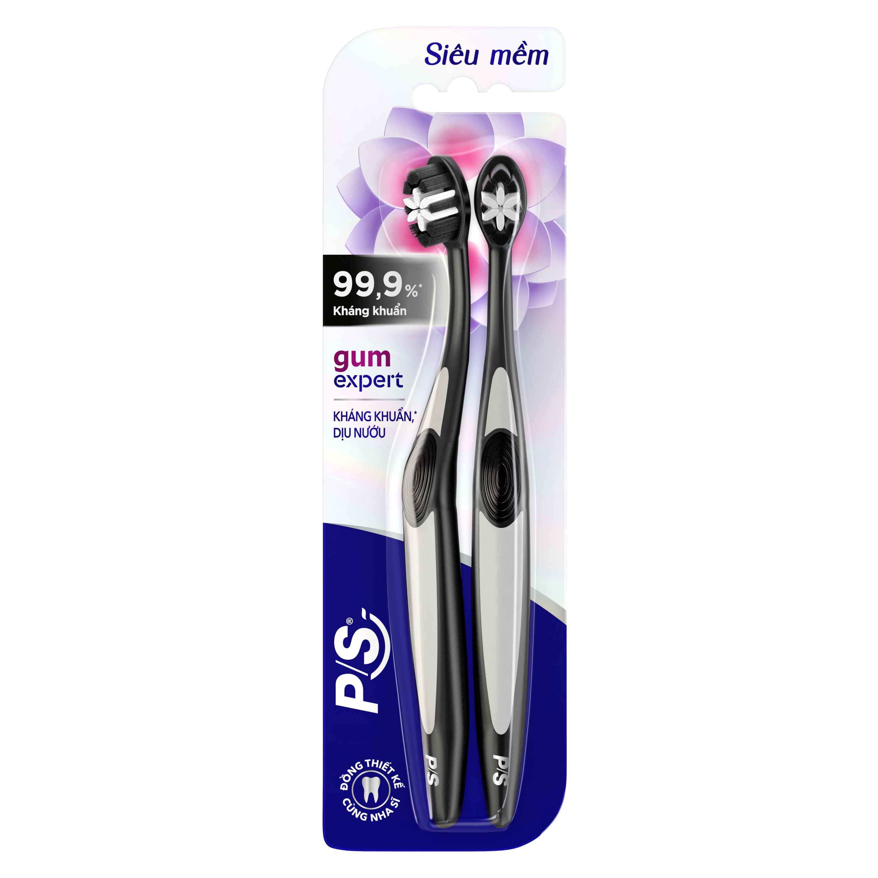 Bộ 2 Bàn chải P/S Chuyên Gia Chăm Sóc Nướu Kháng Khuẩn