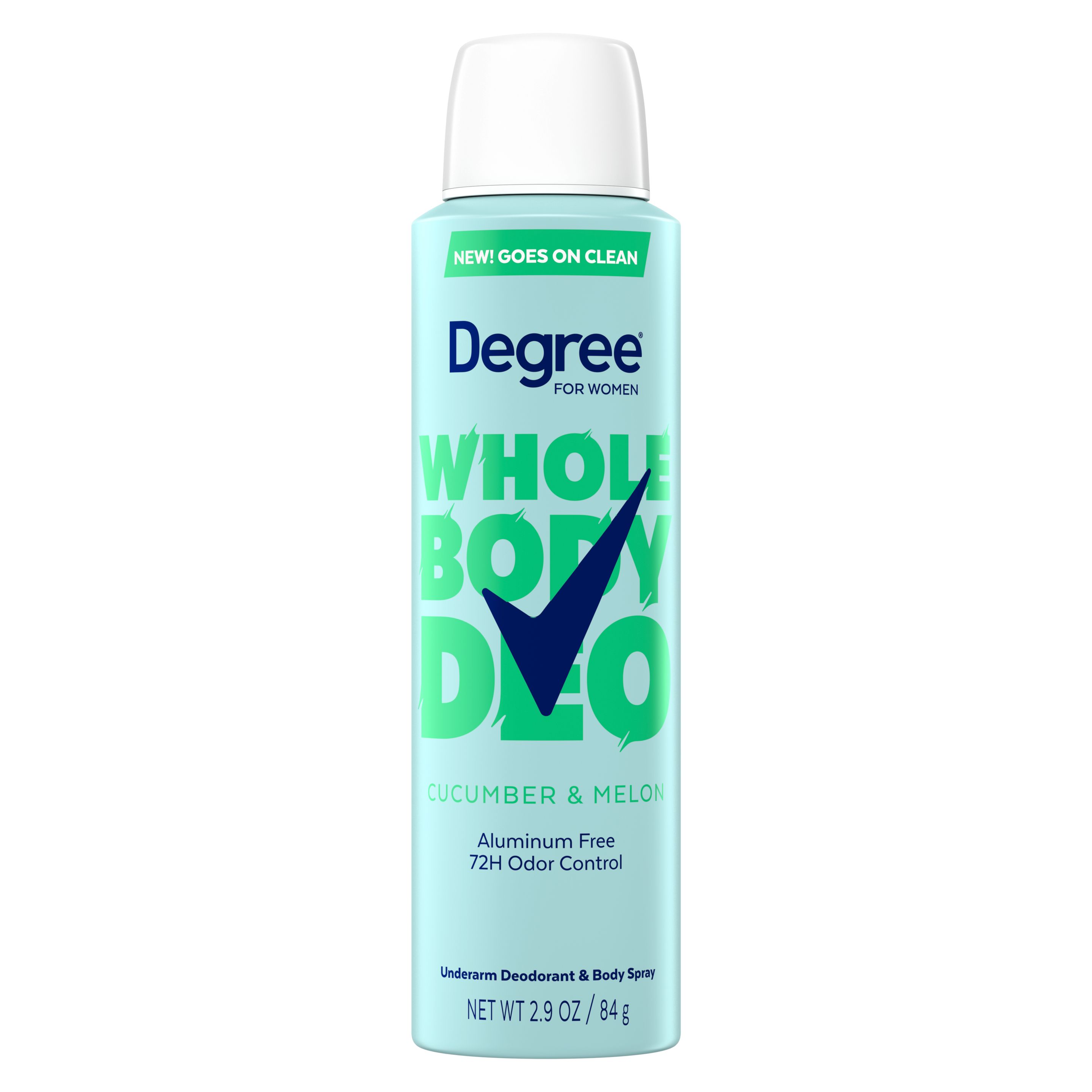 Degree Women Whole Body Deodorant Spray — Cucumber & Melon 2.9 oz (84 g) product package
