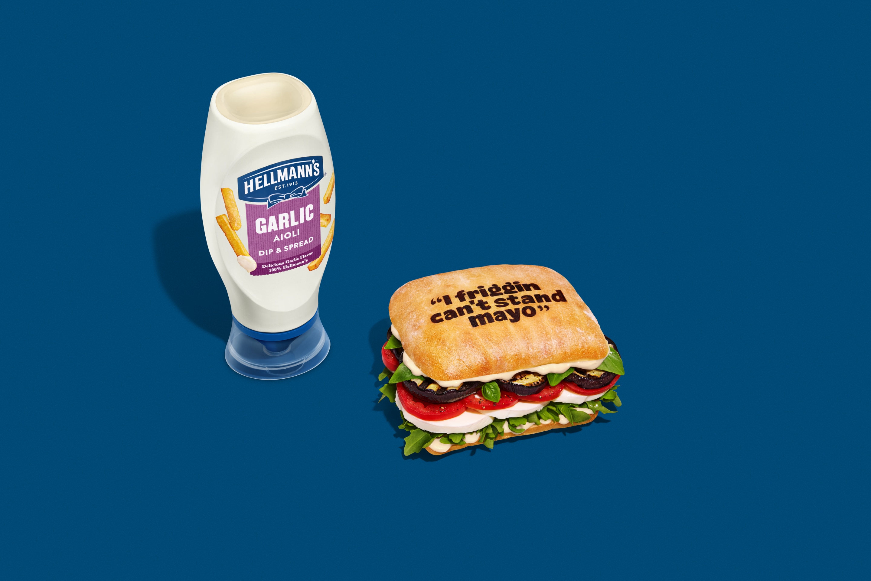 Mediterranean Sandwich with Garlic Aioli