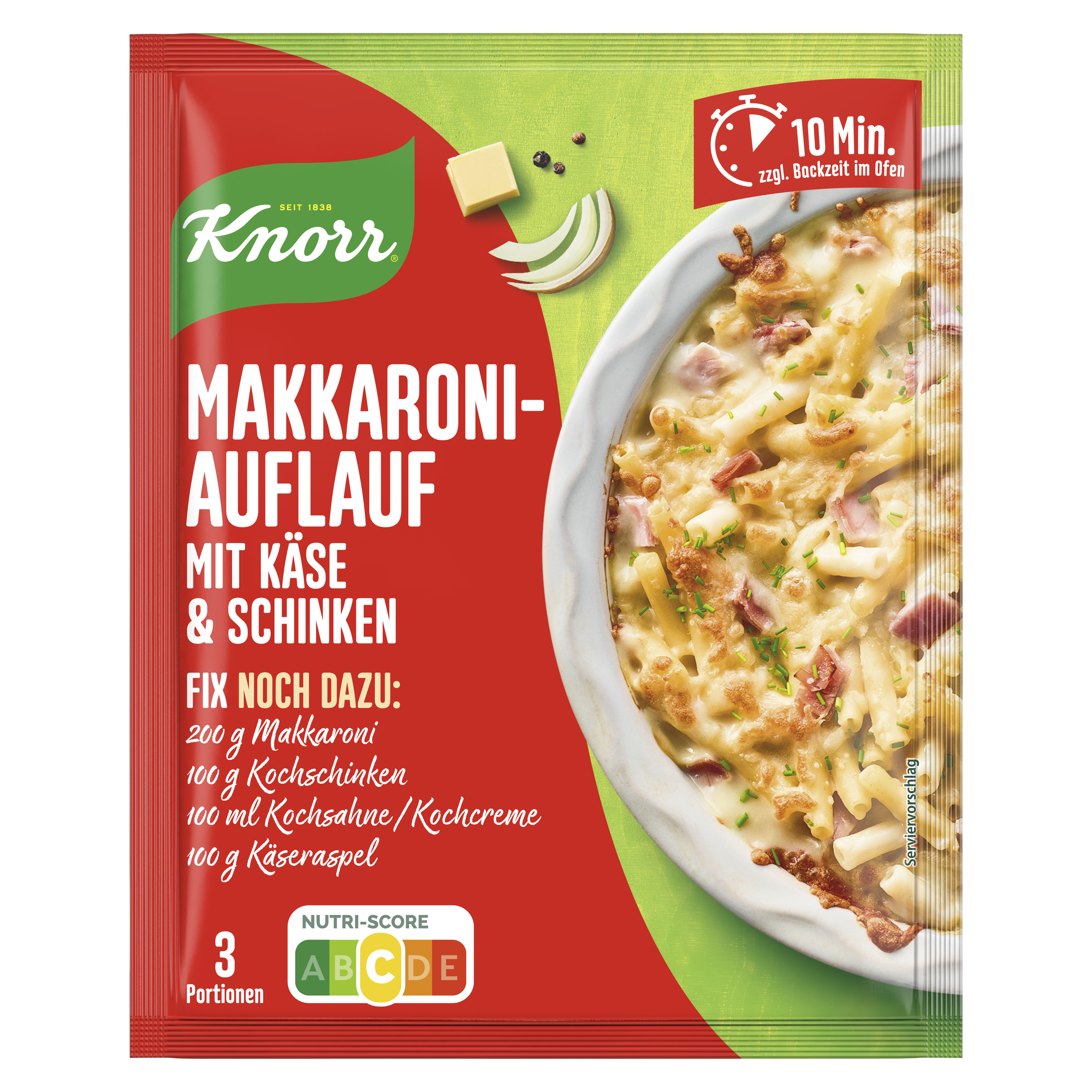 Knorr Fix Makkaroni Auflauf mit Käse & Schinken 35 g