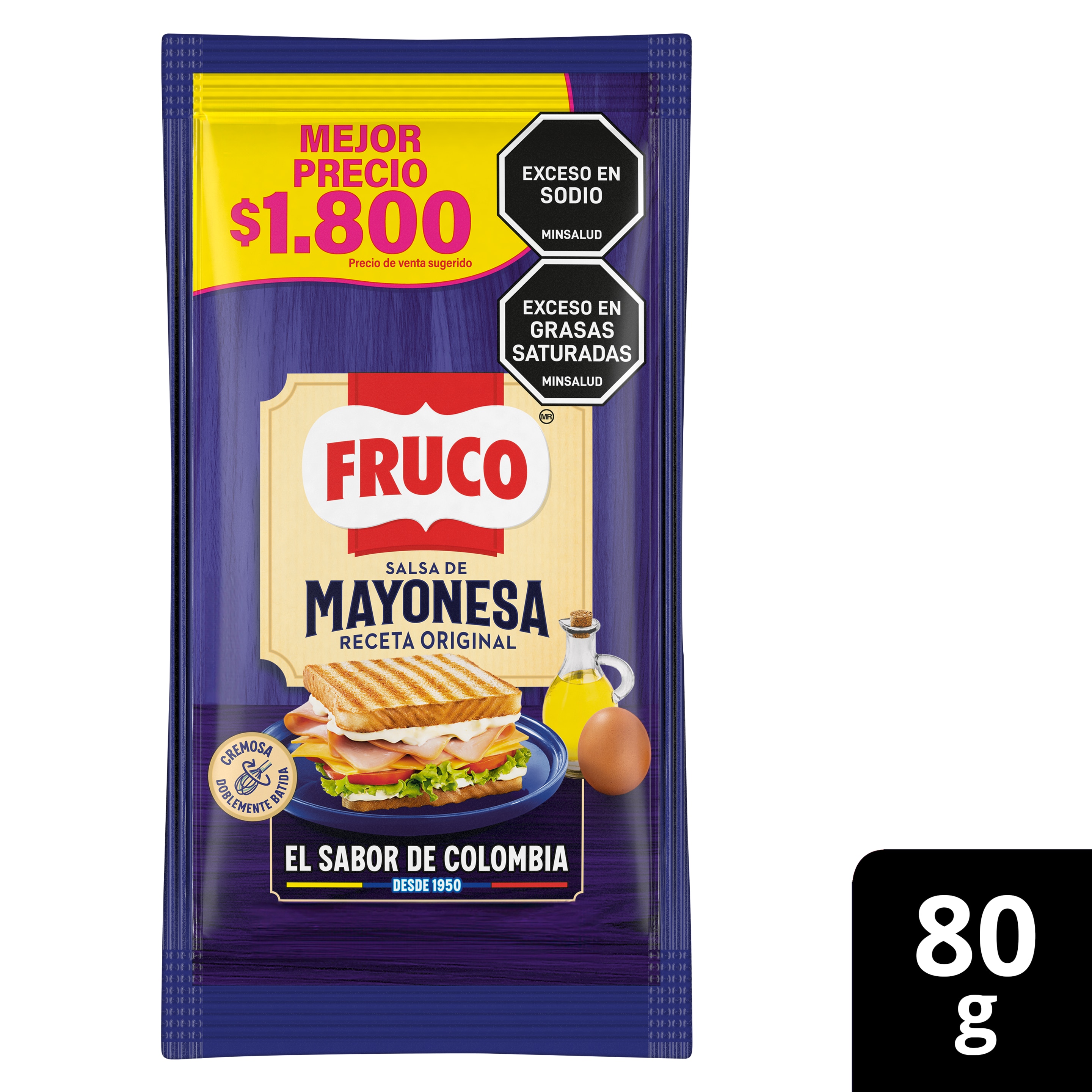 FRUCO  Salsa  de Mayonesa sachet  80gr packshot