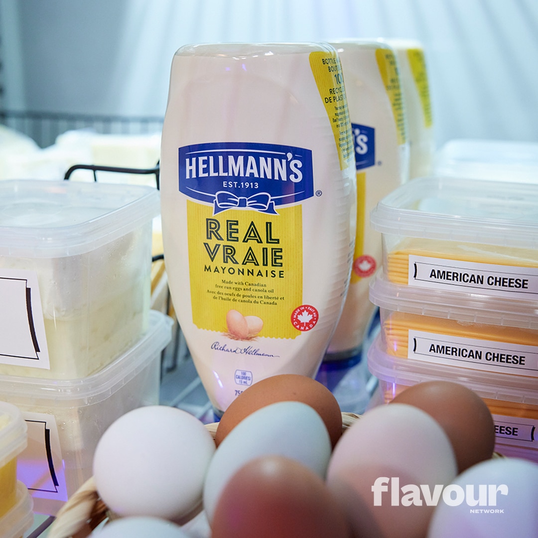 Hellmann's Mayonnaise in the fridge 