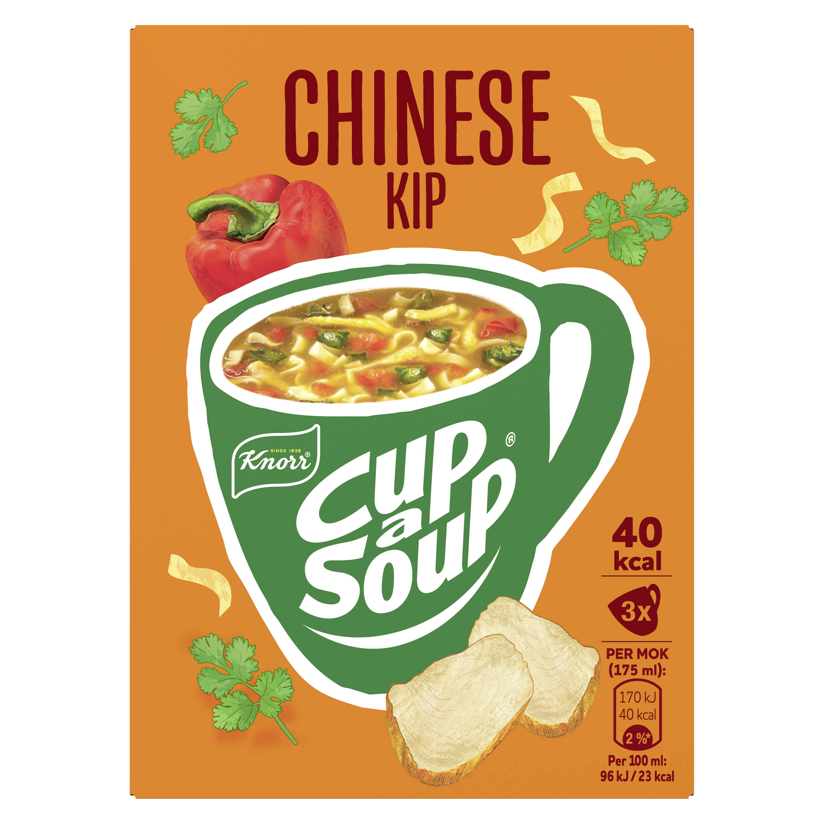 Knorr  Cup-a-Soup Chinese Kip 3 x 175 ml