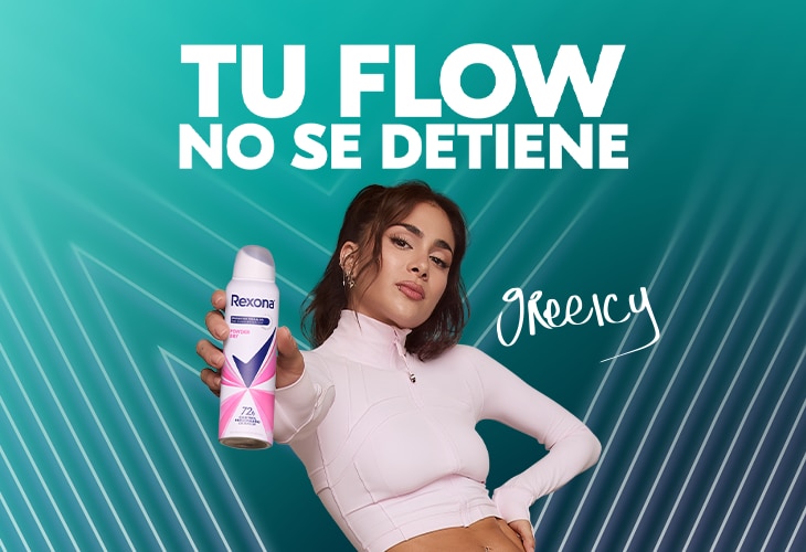Rexona con Greisy