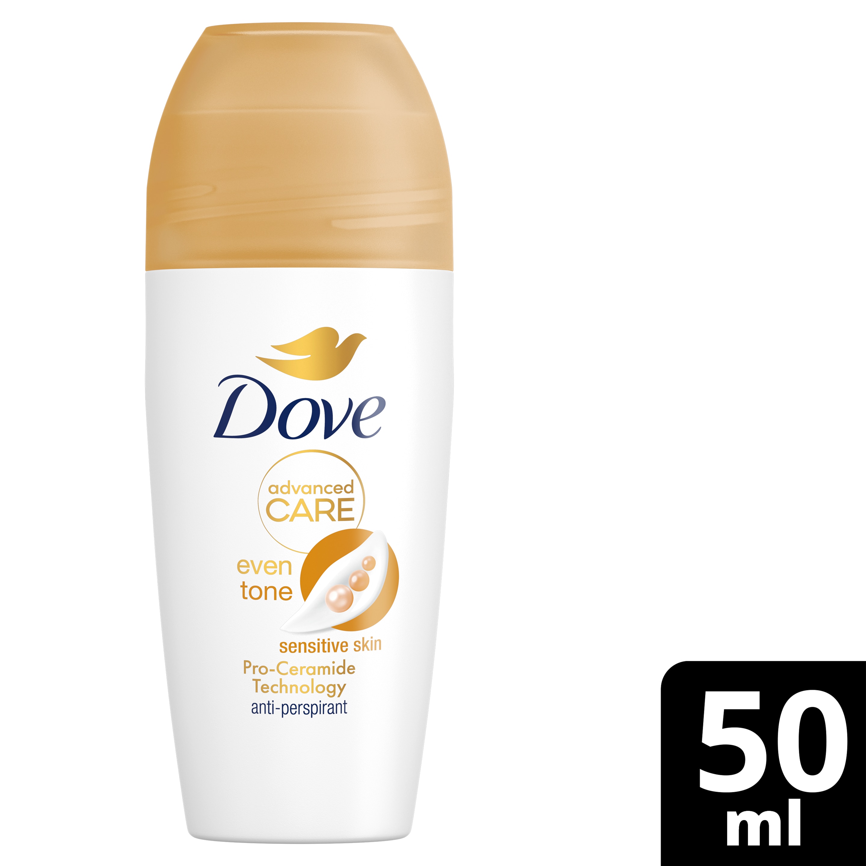 Dove Advanced Care Even Tone Sensitive  Antiperspirant Roll On Deodorant  6x50ml packshot