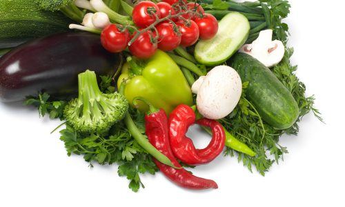 Aneka sayuran rendah kalori.