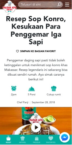 Favorit: Fitur Terbaru dari Masak Apa Hari Ini