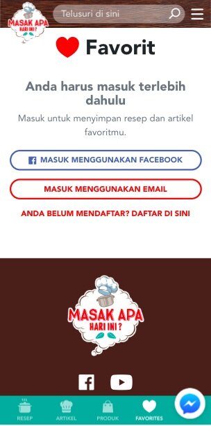 Favorit: Fitur Terbaru dari Masak Apa Hari Ini