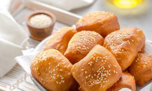 Odading mang oleh dalam piring cantik.