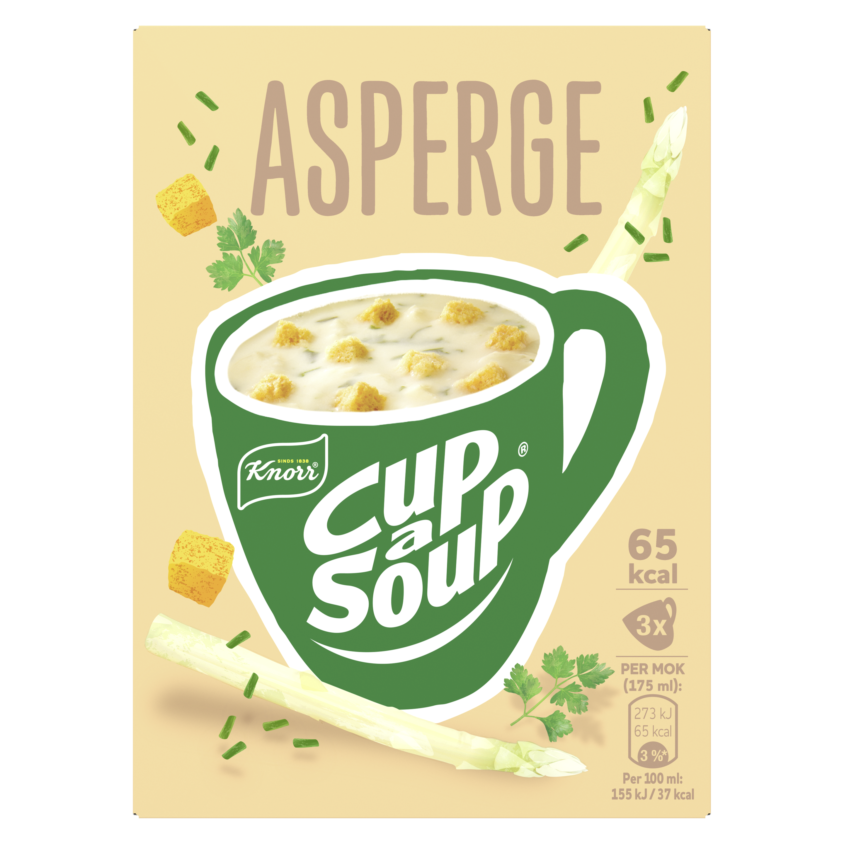Knorr  Cup-a-Soup Asperge 3 x 175 ml