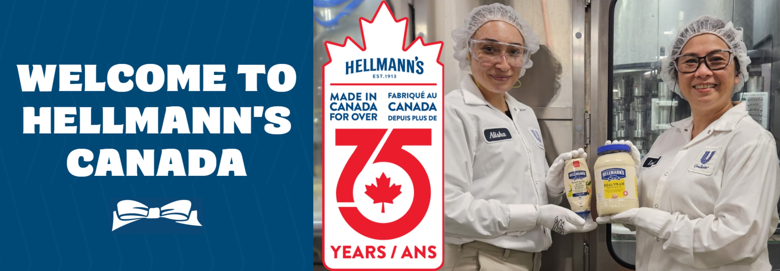 Welcome to Hellmann's Canada, Made In Canada banner