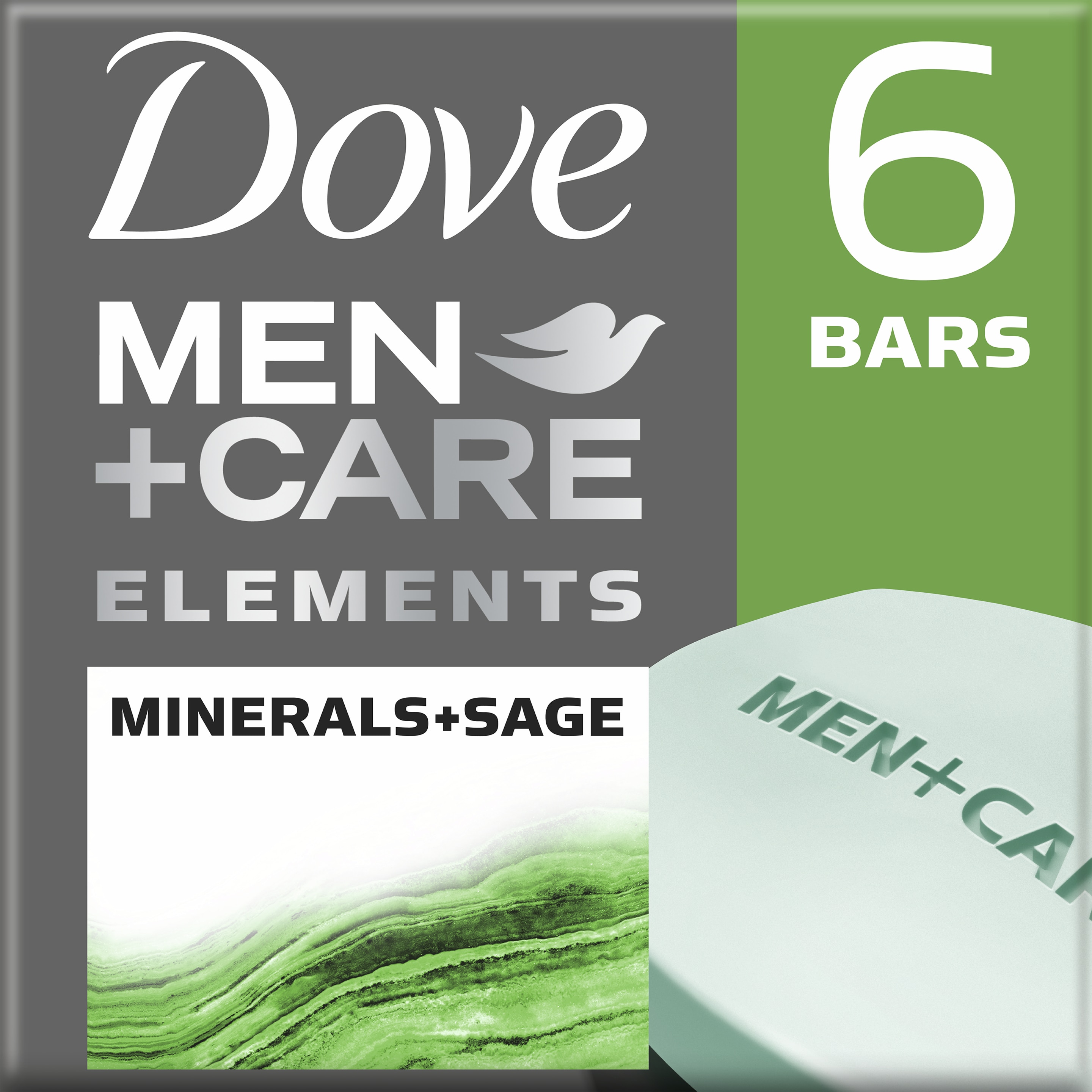 Dove Men+Care Minerals + Sage Bar 3.75 oz 6pk