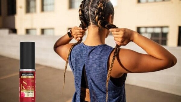 How to Stay Cool During the Summer with Long Hair brown TRESemmé Keratin Smooth Serum braids
