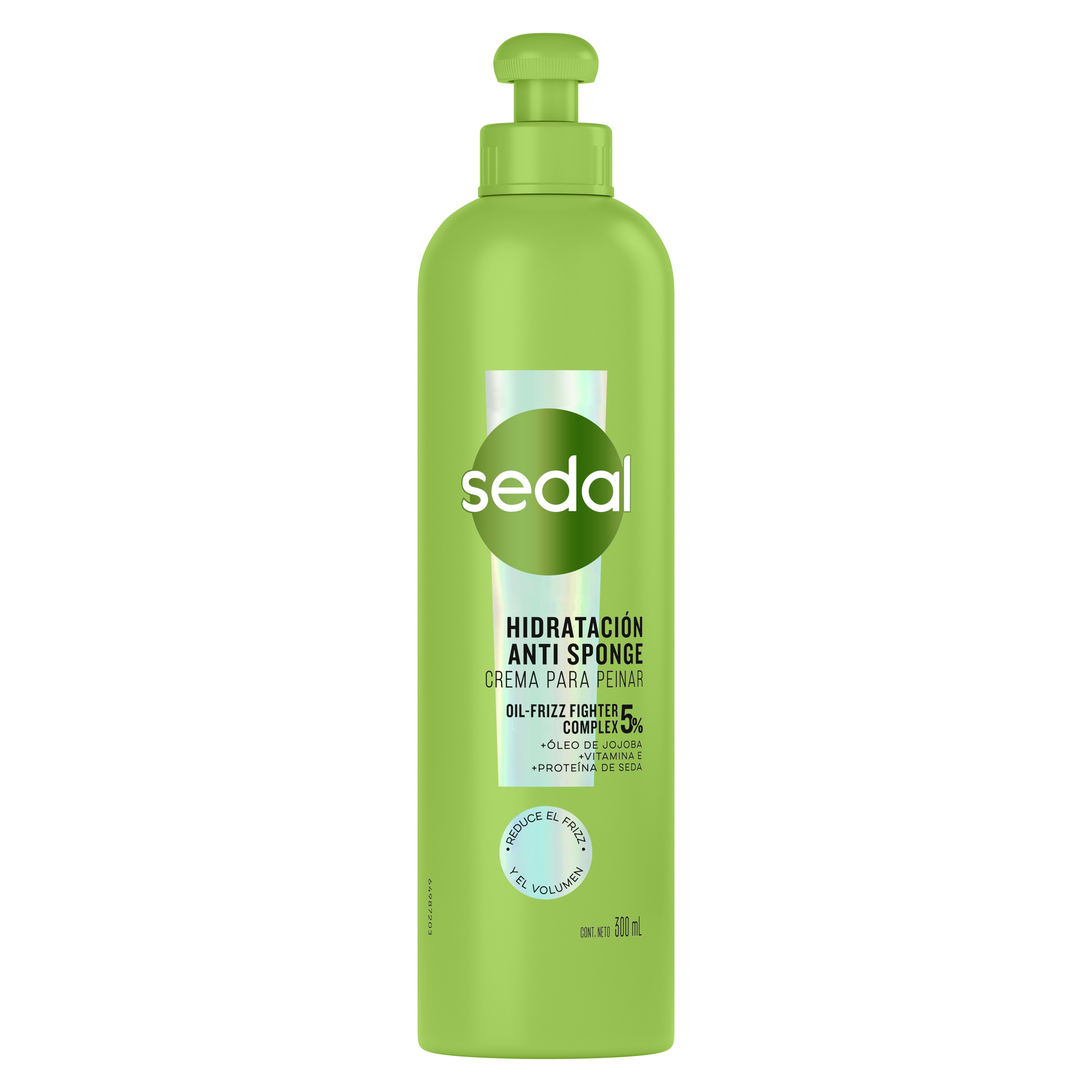 Imagen al frente del paquete Crema para Peinar Sedal Anti-Sponge 300 ml packshot