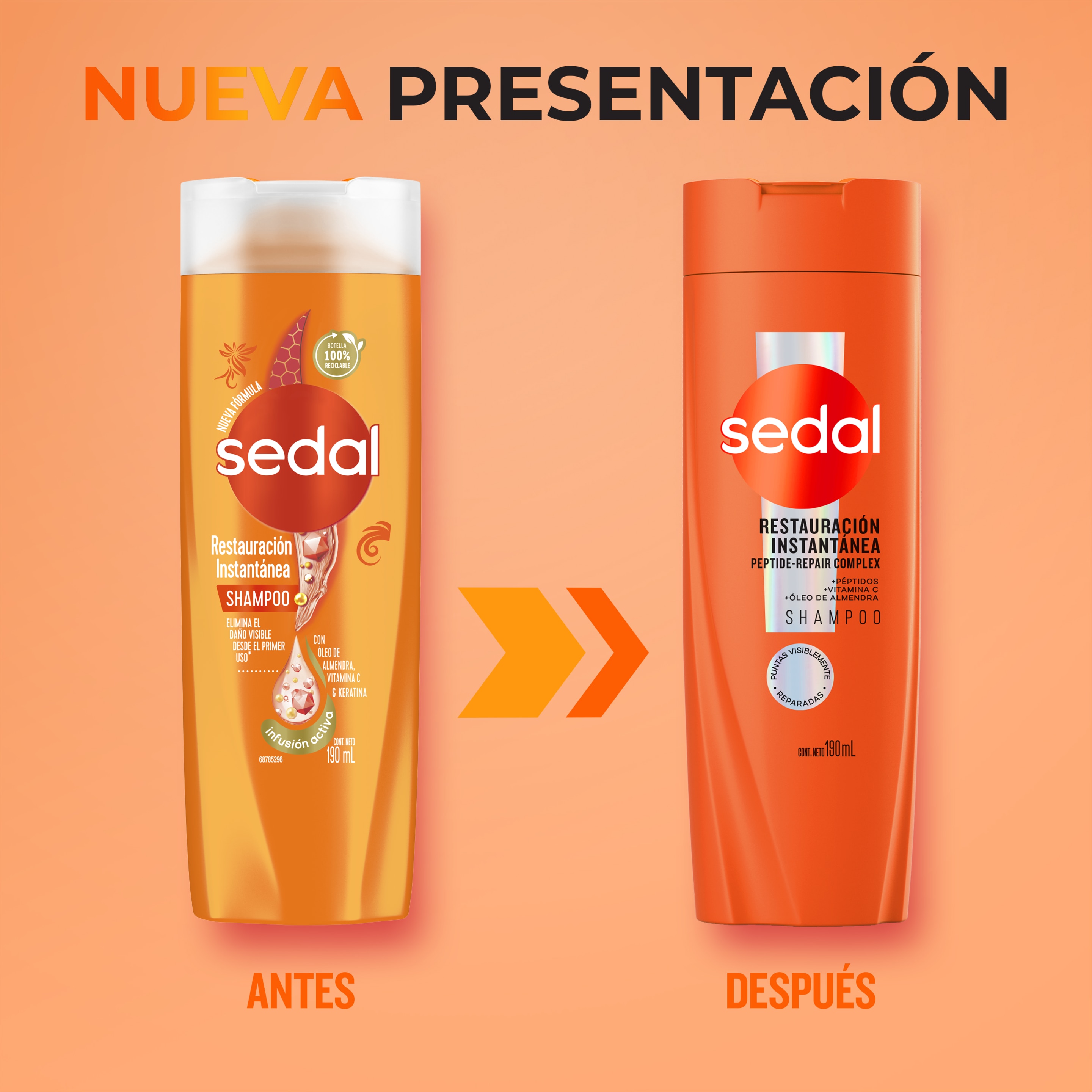 Sedal Restauración Instantánea Shampoo