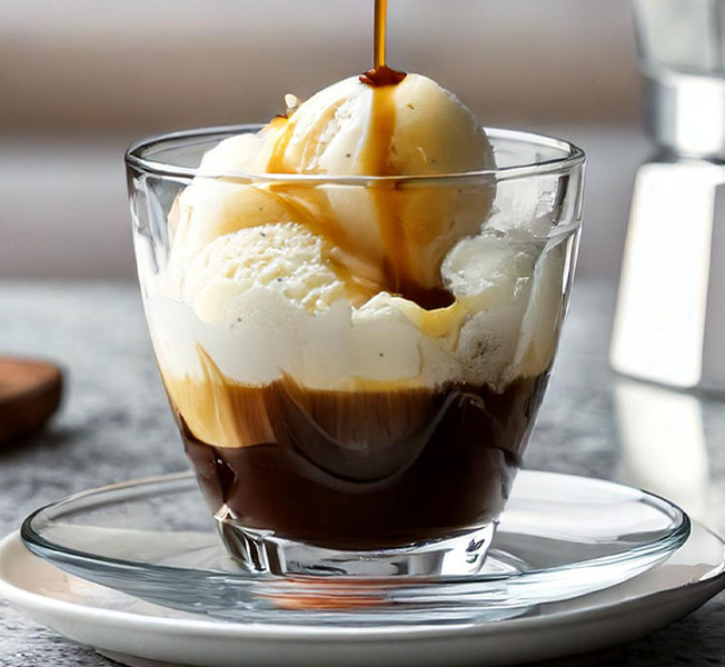 Affogato made with Breyers Homemade Vanilla.