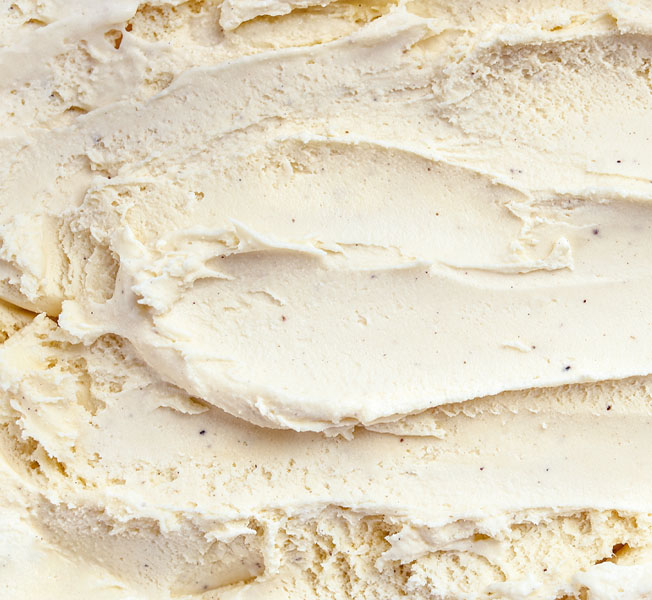 Vanilla ice cream texture