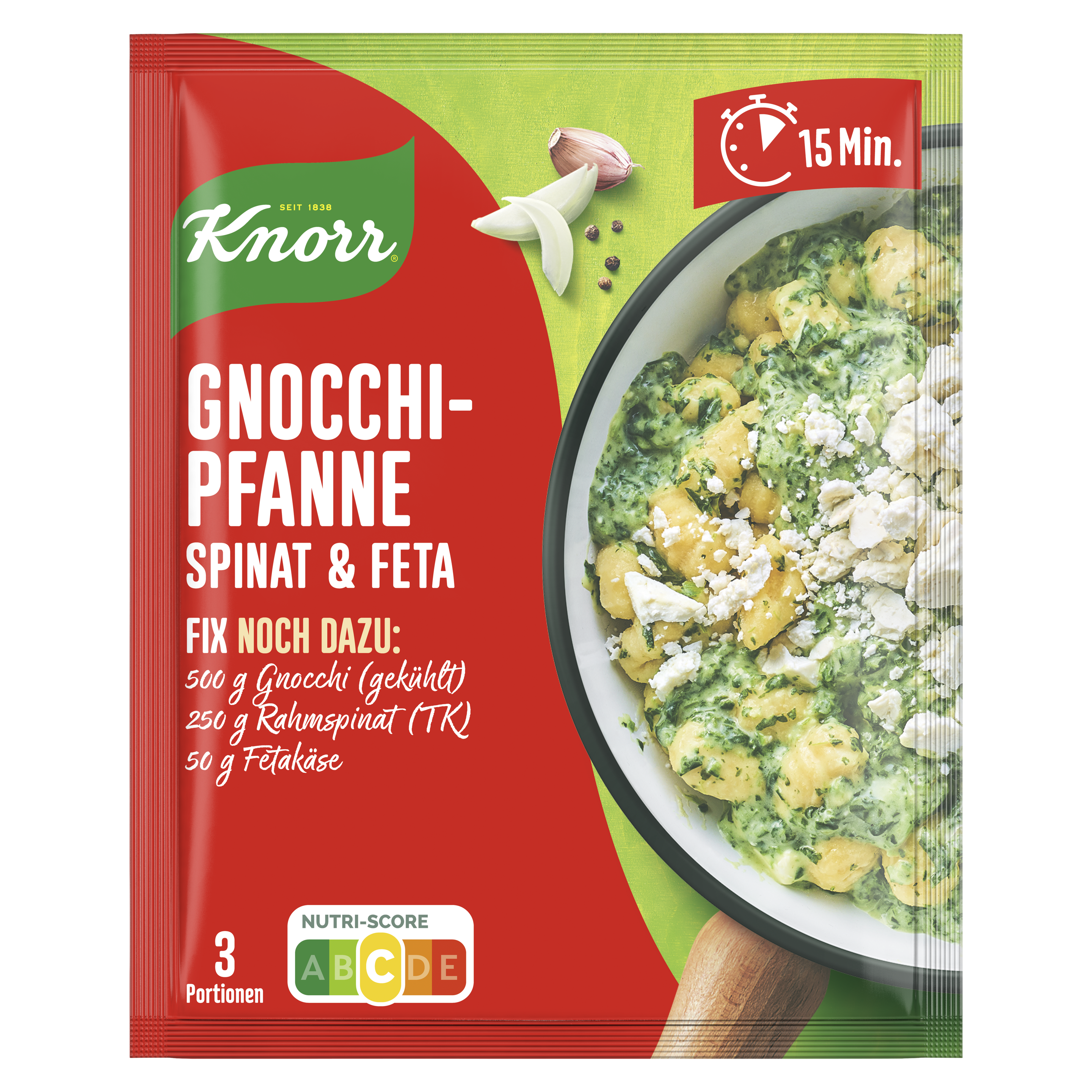 Knorr Fix Gnocchi Pfanne mit Spinat & Feta 35 g packshot