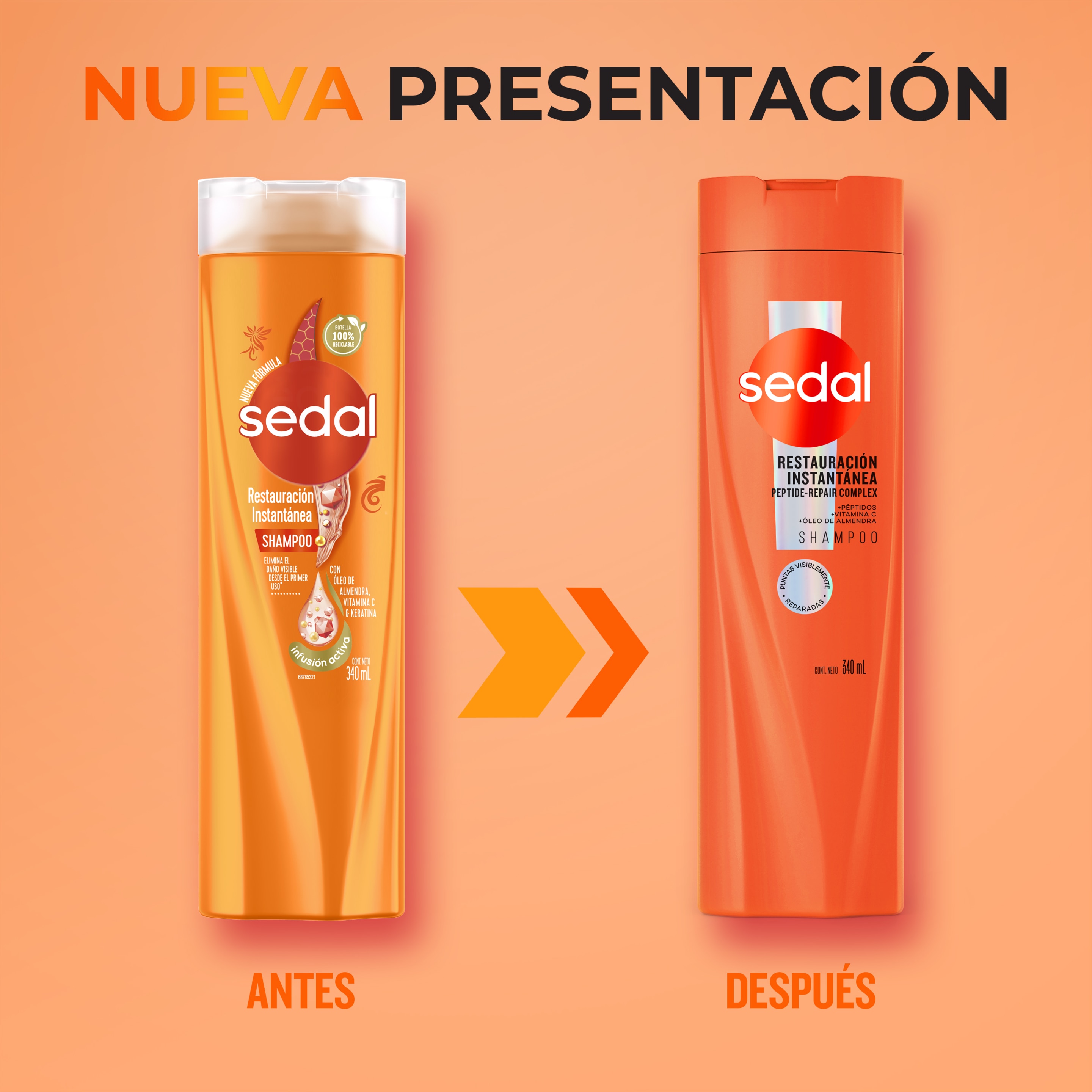 Sedal Restauración Instantánea Shampoo