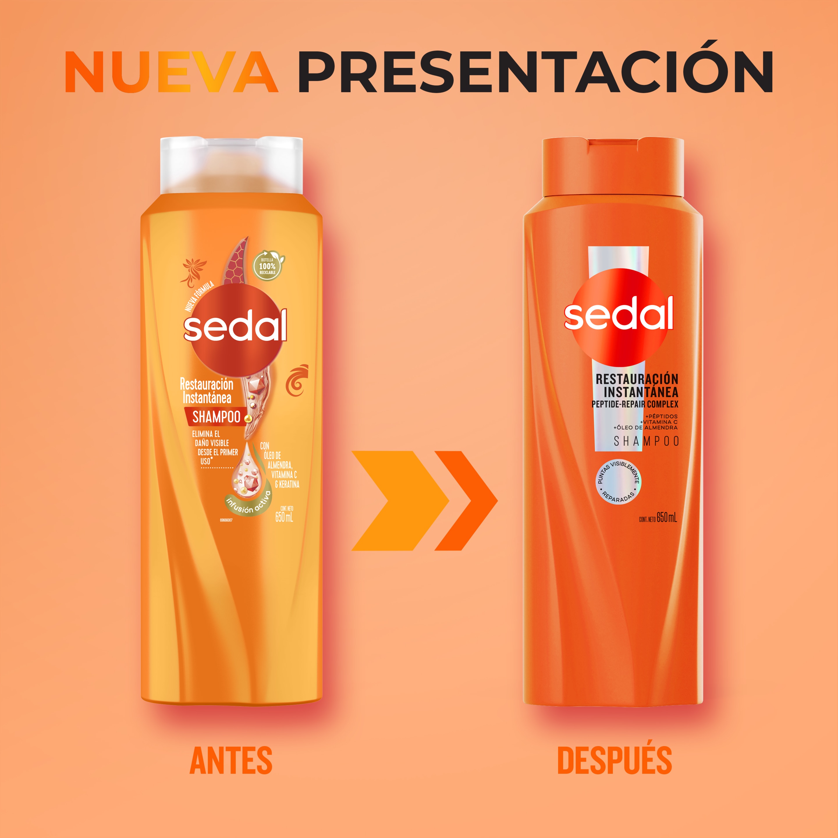 Sedal Restauración Instantánea Shampoo