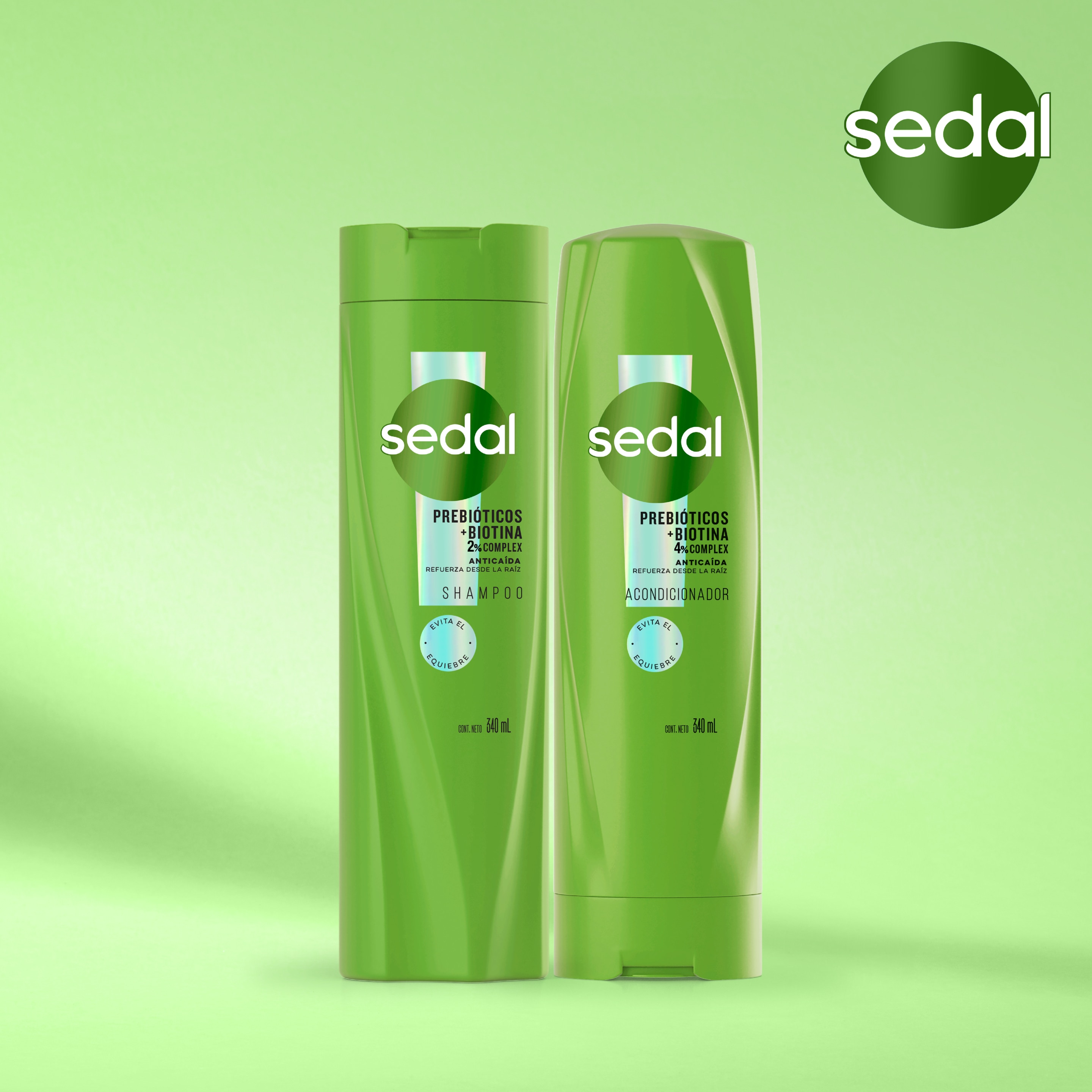 Sedal Prebióticos + Biotina Acondicionador