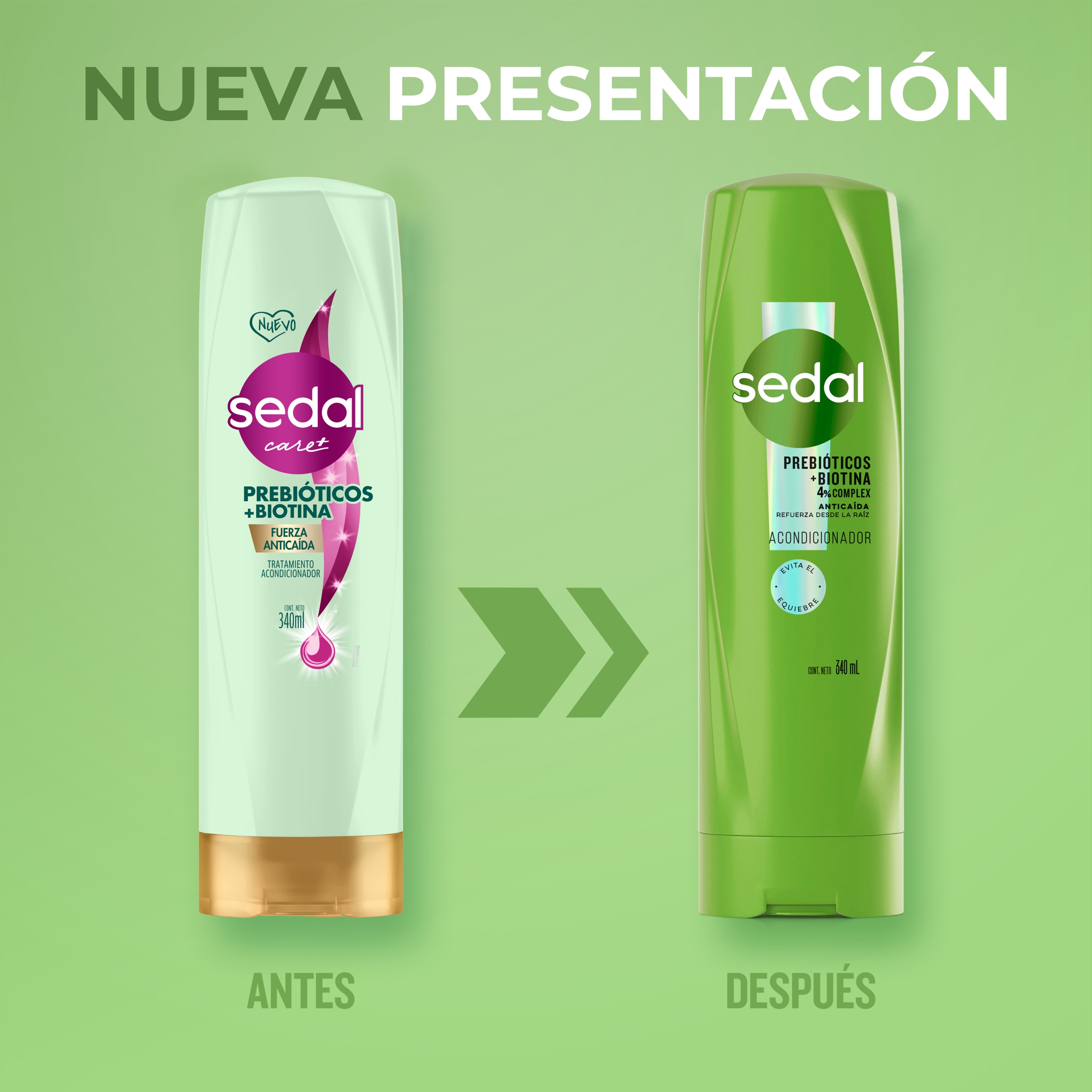 Sedal Prebióticos + Biotina Acondicionador