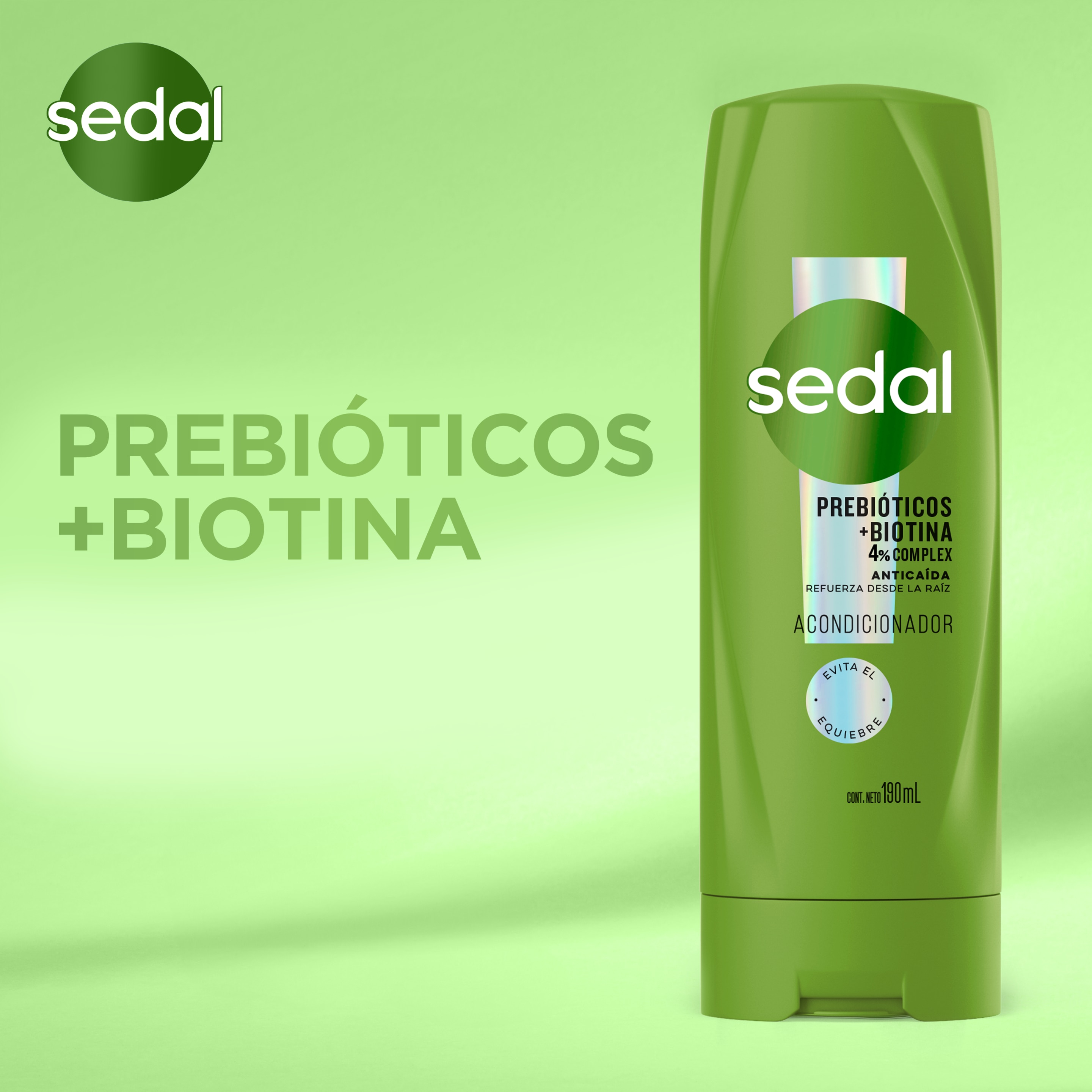 Sedal Prebióticos + Biotina Acondicionador