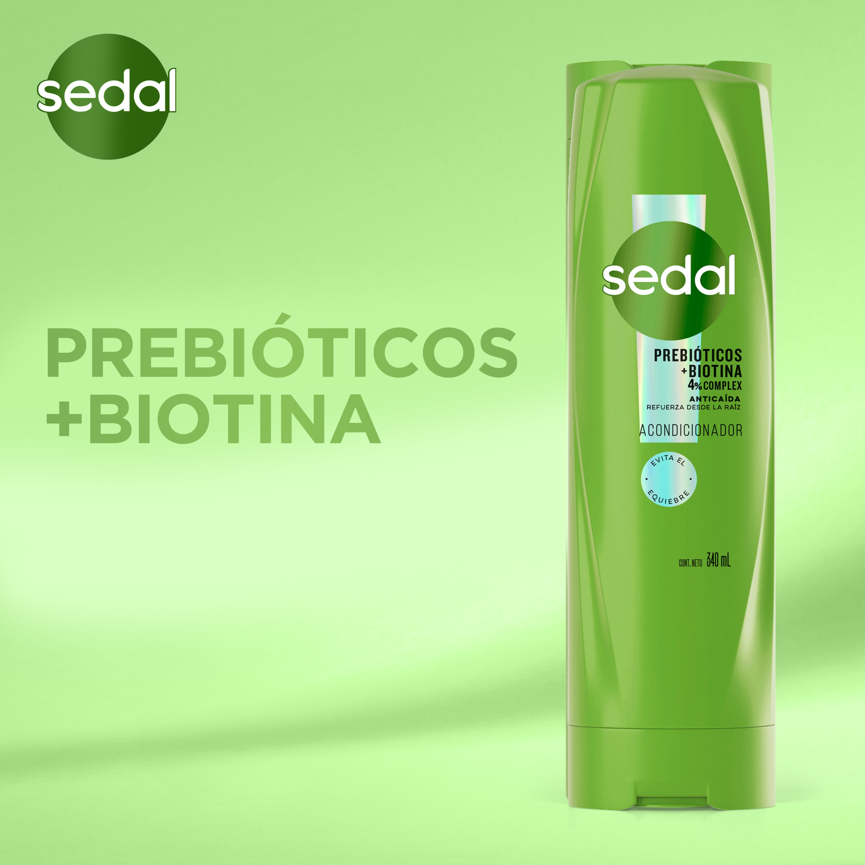 Sedal Prebióticos + Biotina Acondicionador