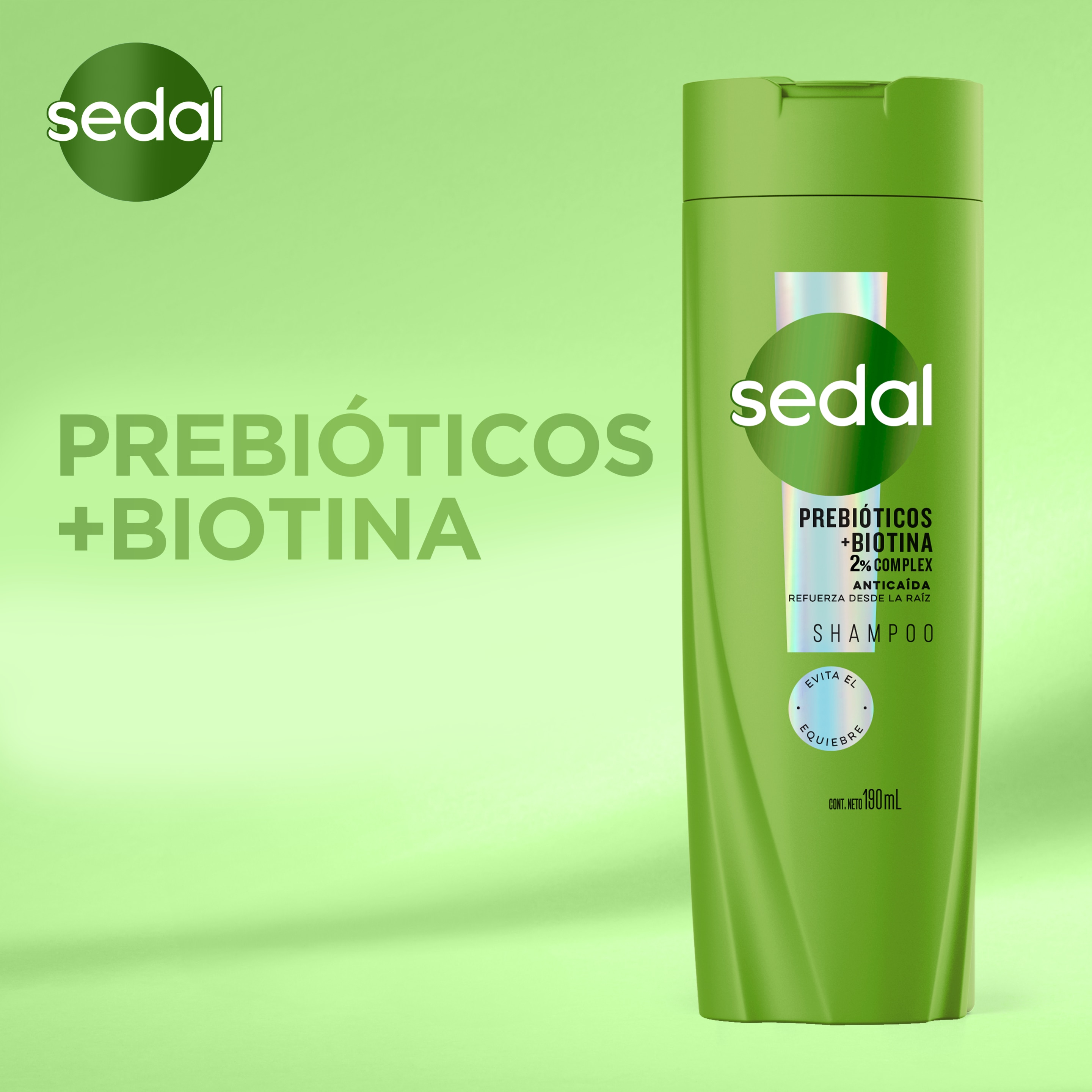 Sedal Prebióticos + Biotina Shampoo