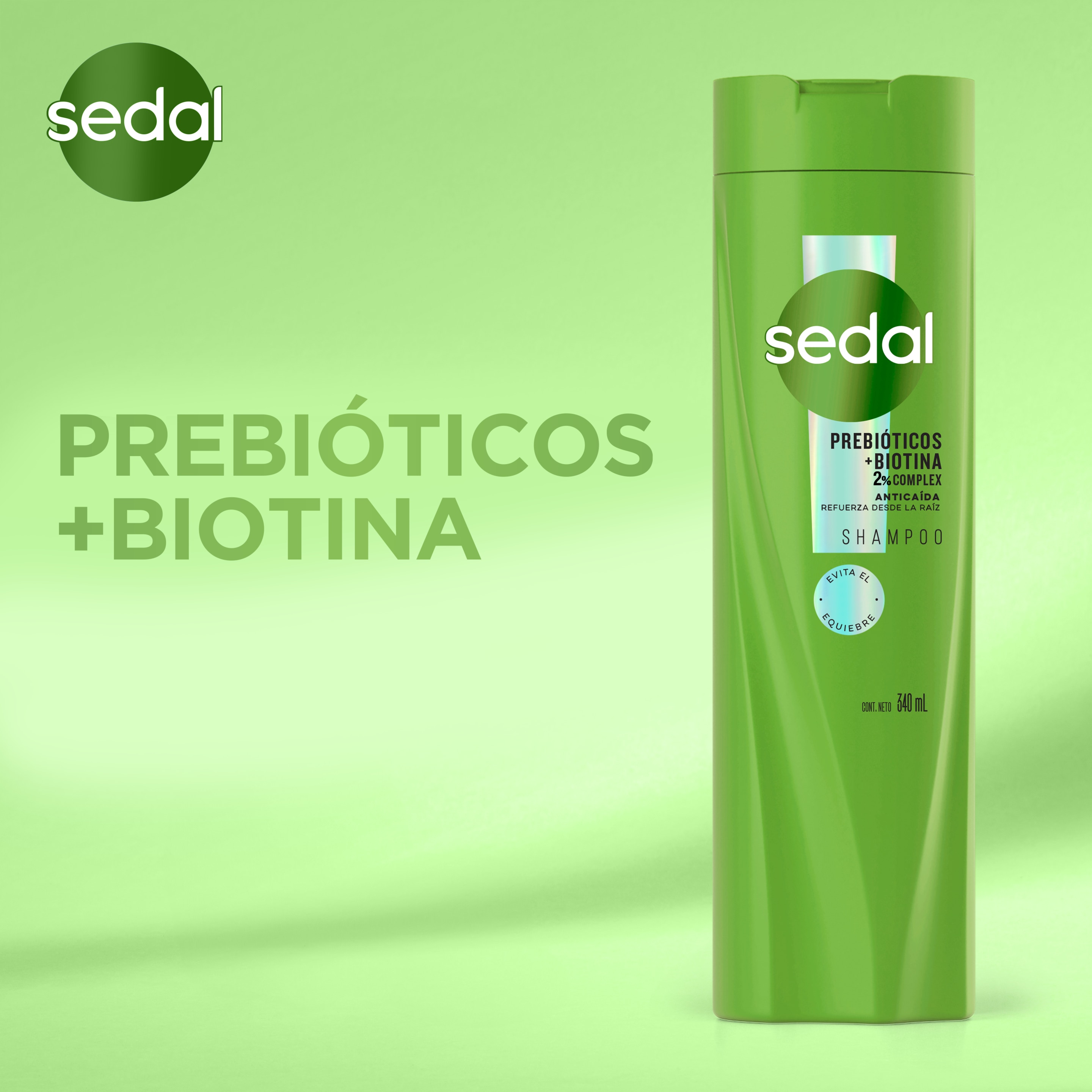 Sedal Prebióticos + Biotina Shampoo