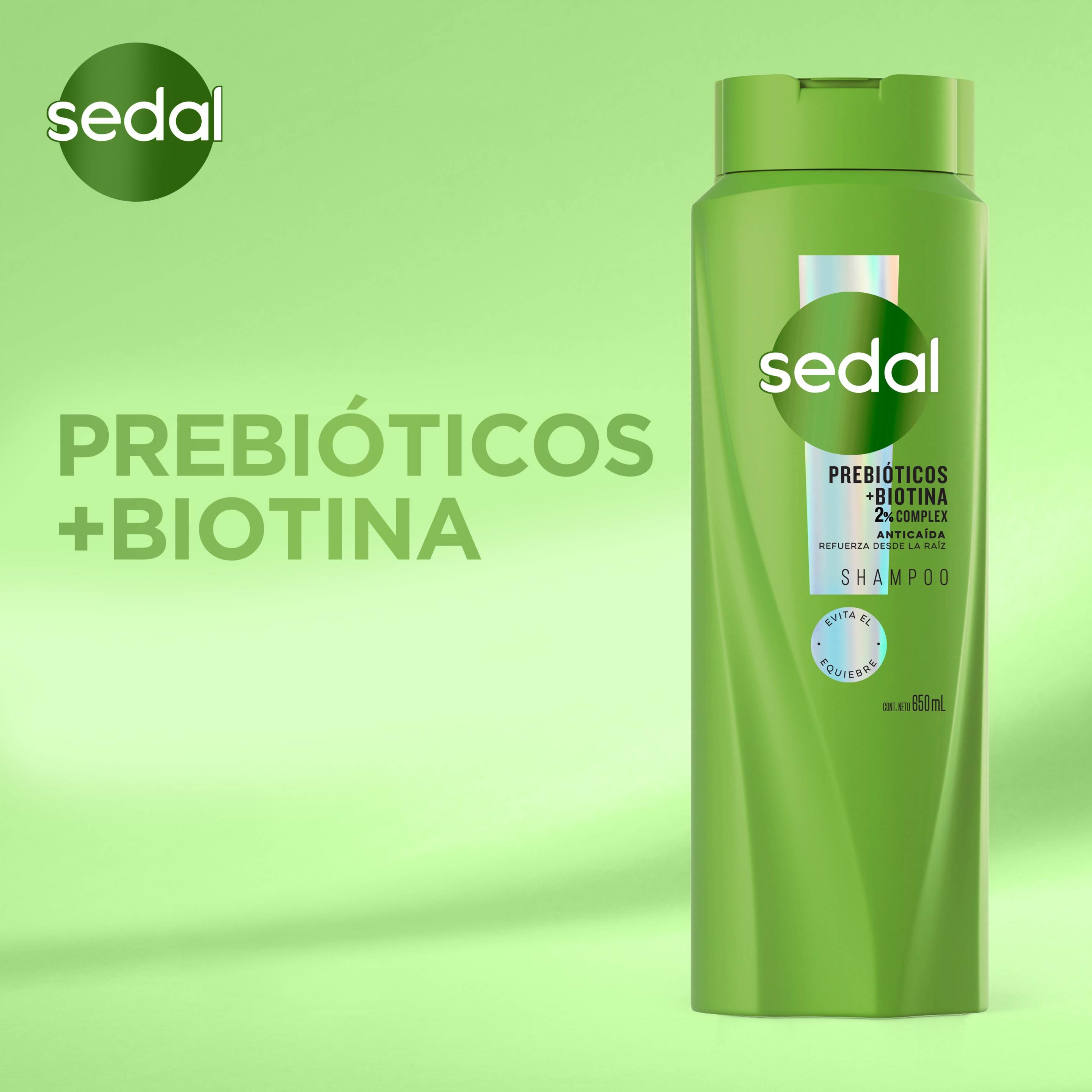 Sedal Prebióticos + Biotina Shampoo
