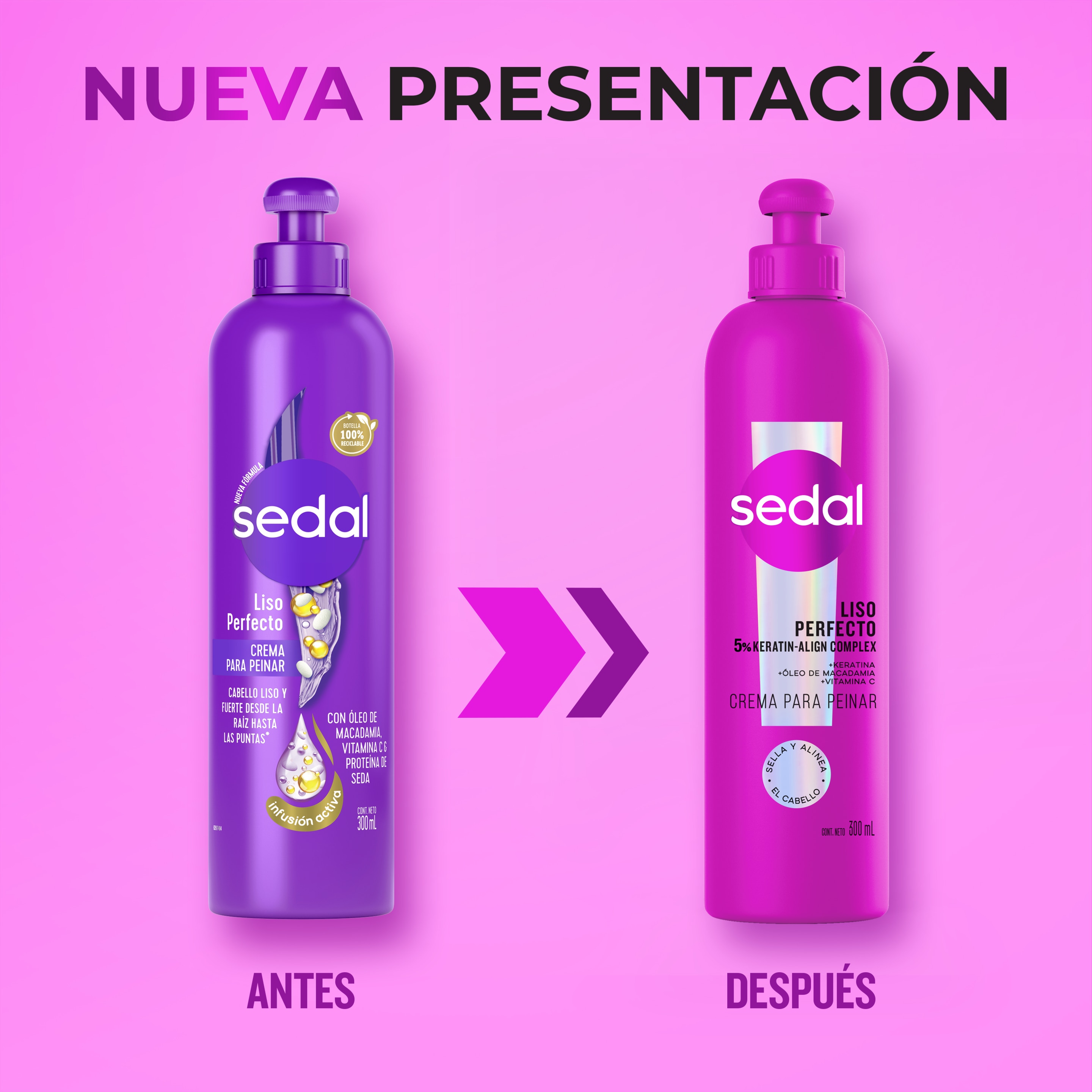 Sedal Liso Perfecto Crema para peinar