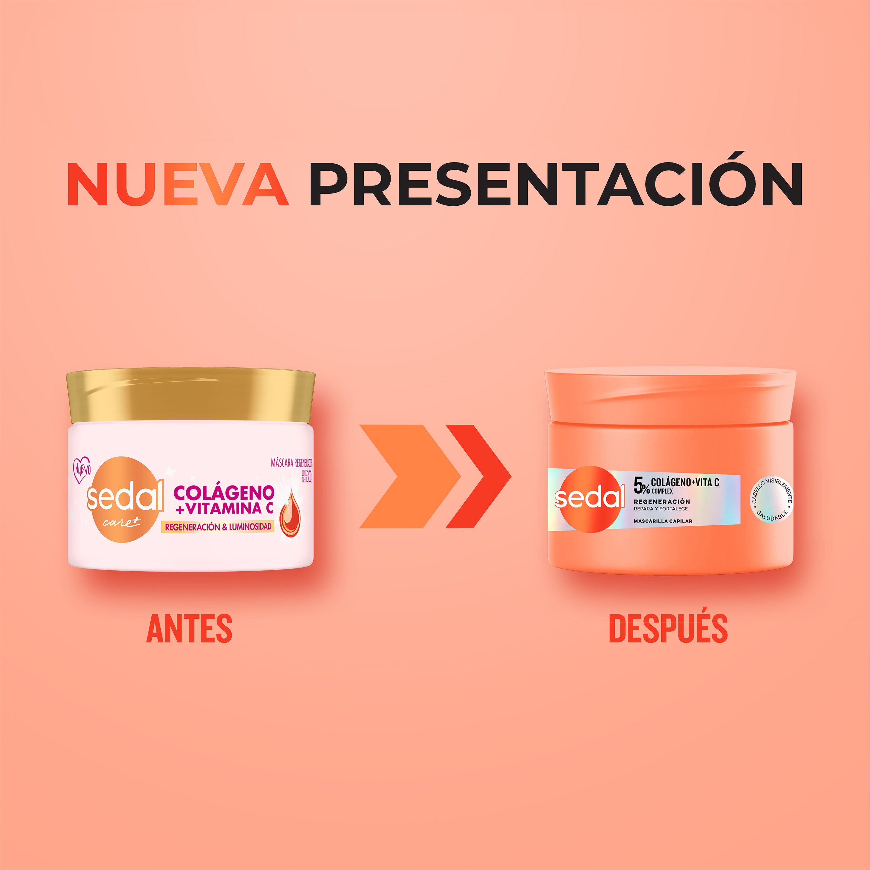 Sedal Colágeno + Vitamina C Máscara de tratamiento