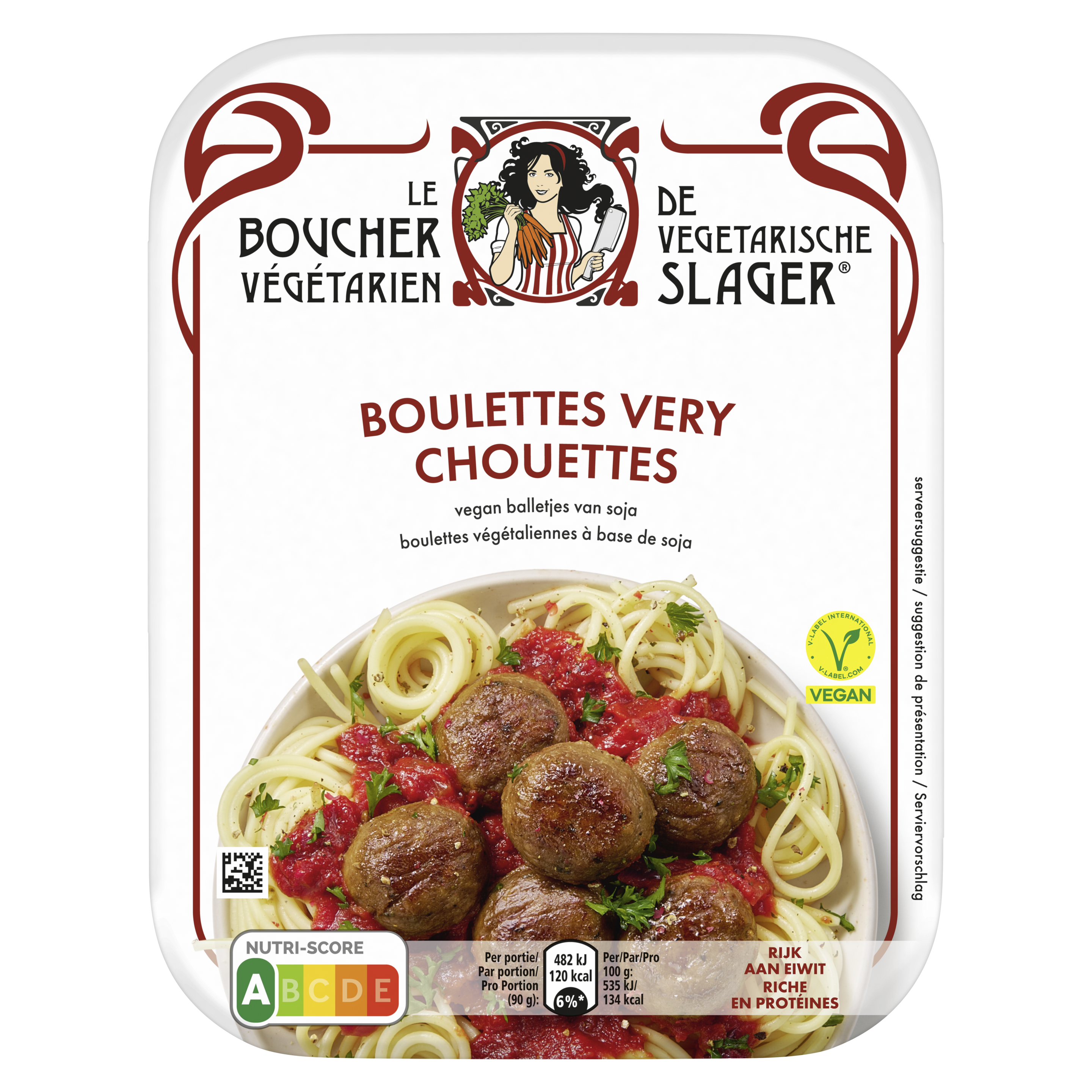 De Vegetarische Slager Vegan Boulettes Very Chouettes 180 g