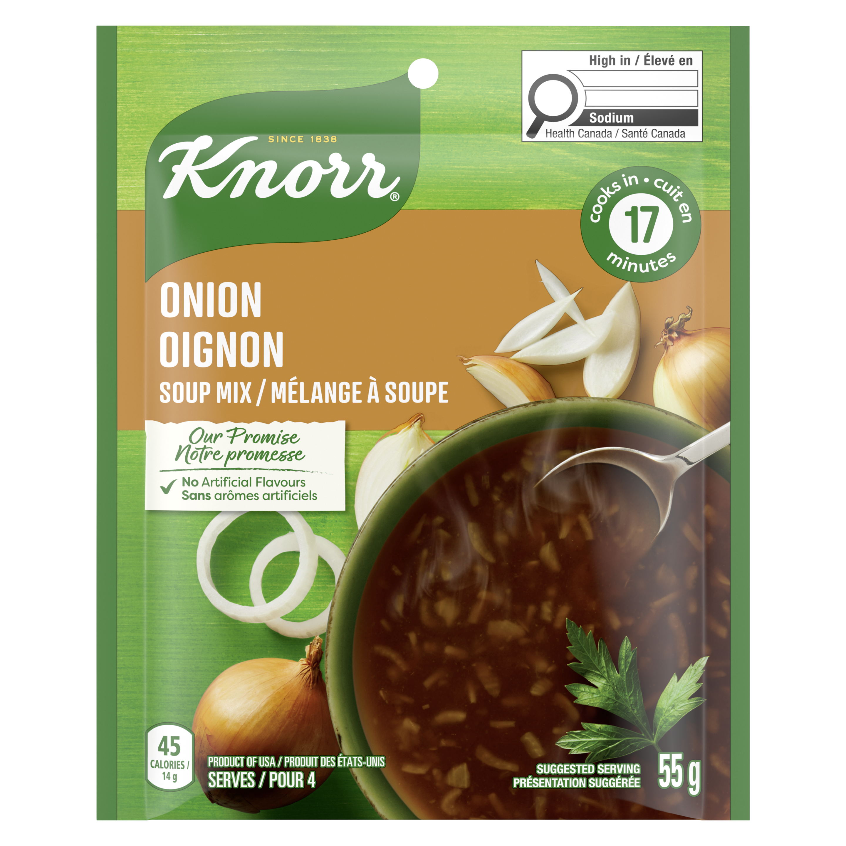 Soupe à l'oignon packshot