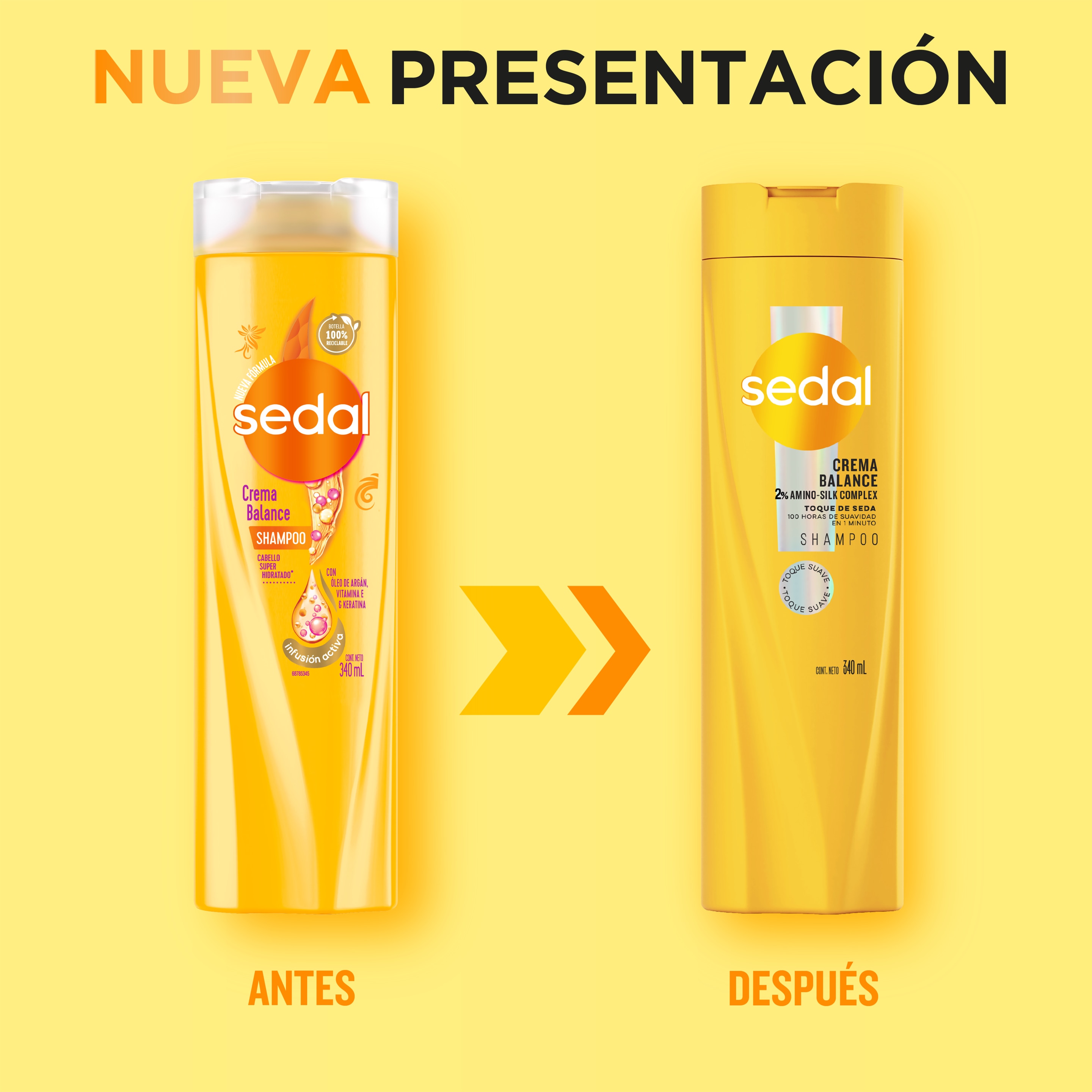 Sedal Crema Balance Toque de Seda Shampoo