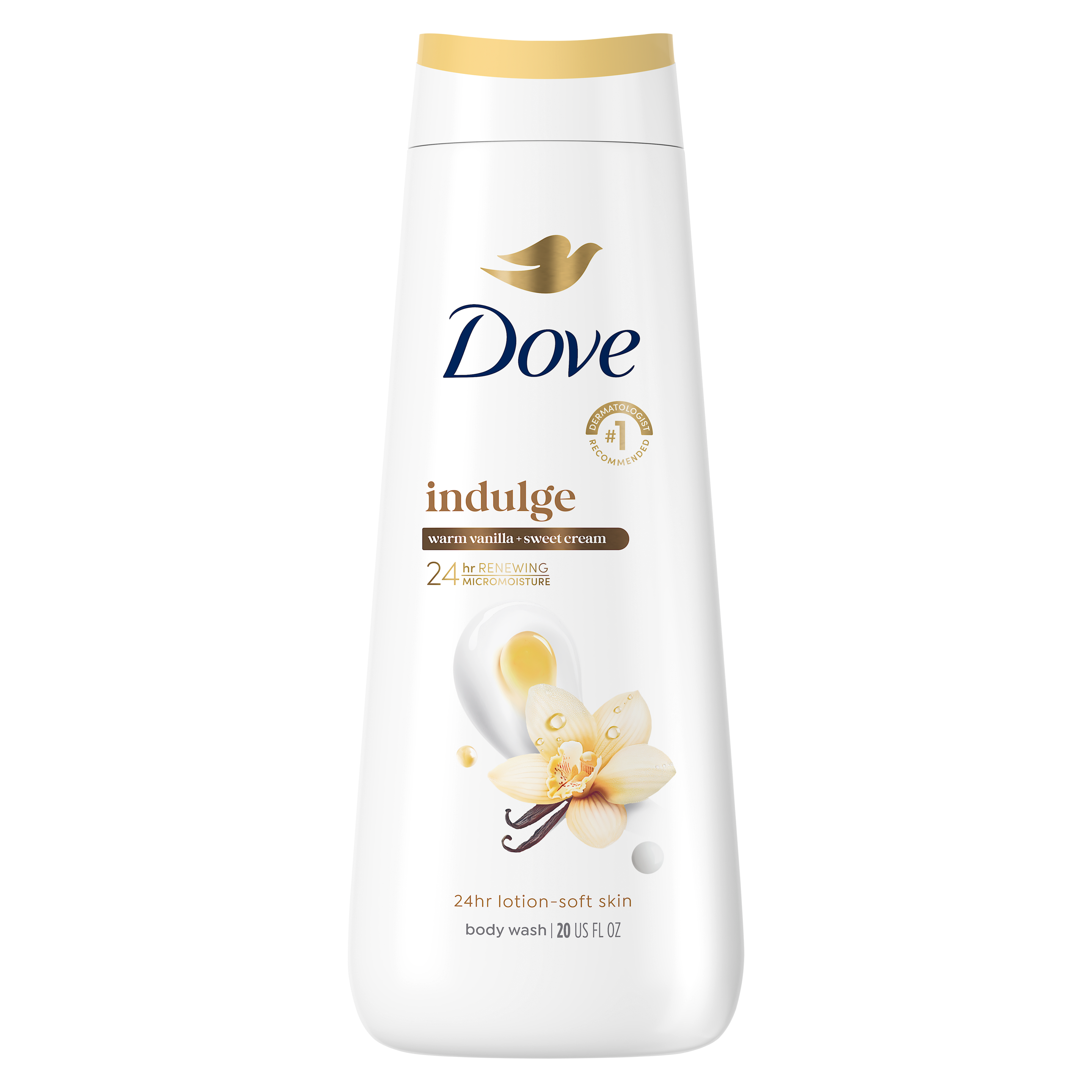 Warm Vanilla + Sweet Cream Body Wash by Dove
