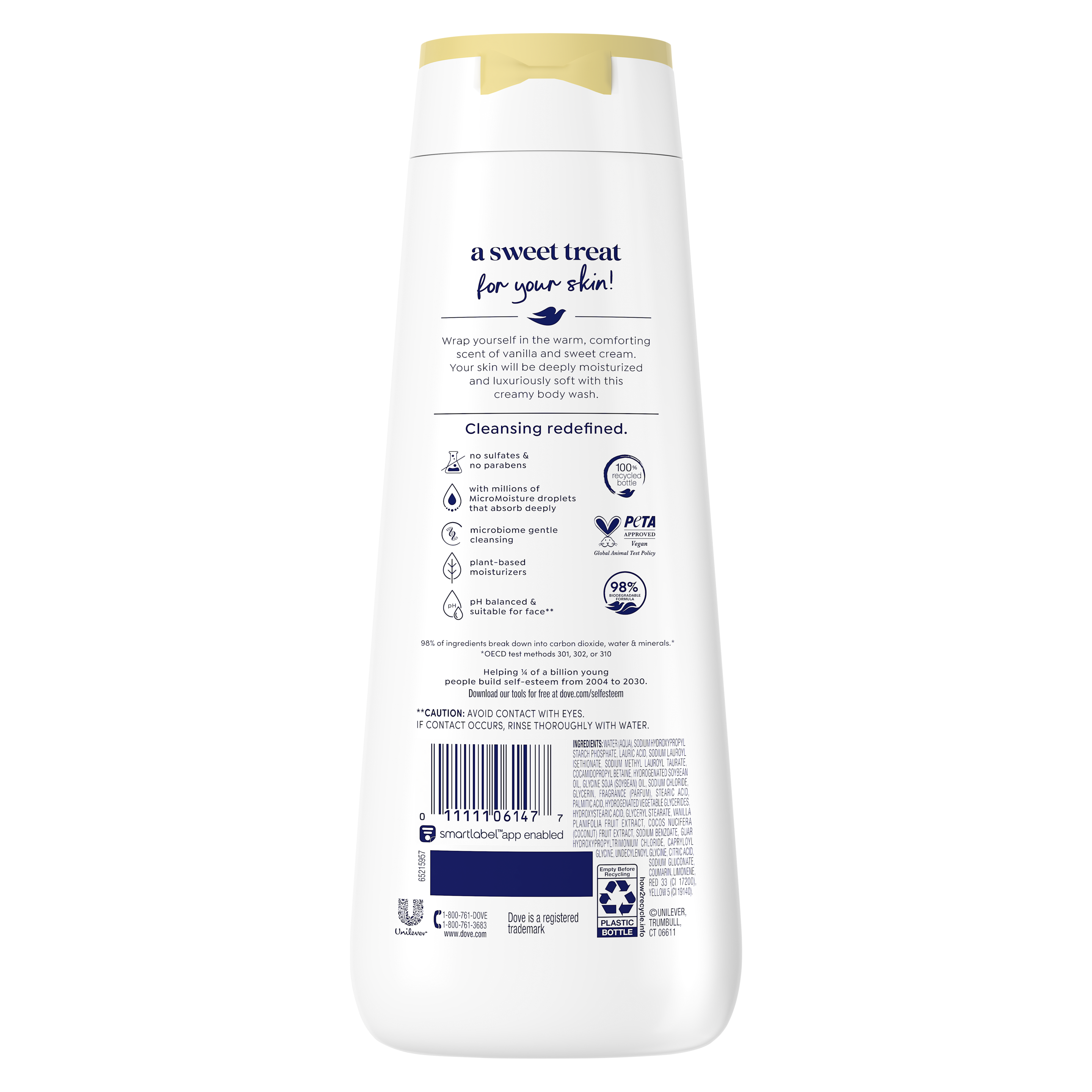 Warm Vanilla + Sweet Cream Body Wash